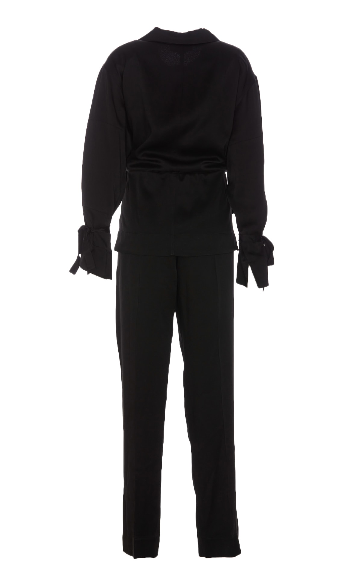 Shop Victoria Beckham Utility Jumpsuit In Black