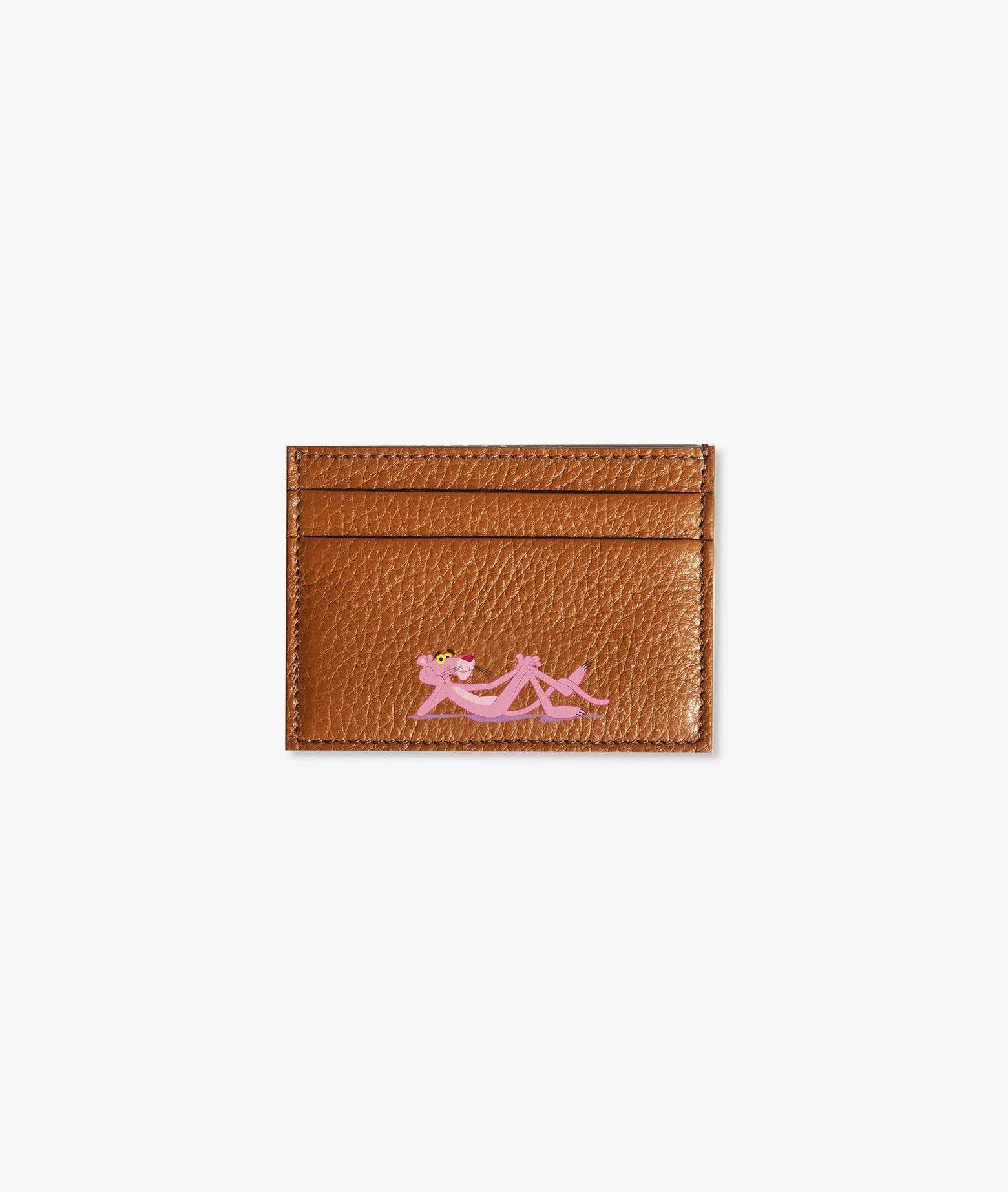 Larusmiani Card Holder Pink Panther Wallet In Sienna