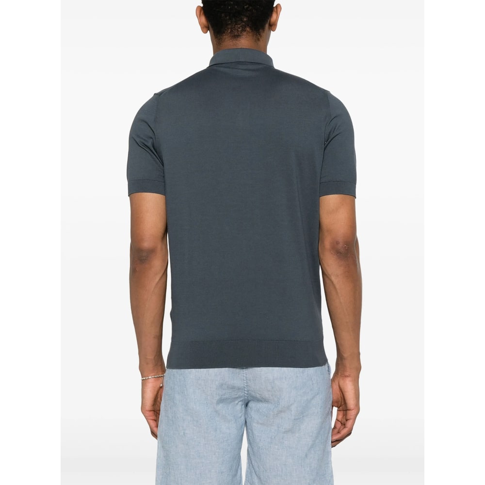 Fedeli Cotton Sweaters In Blue