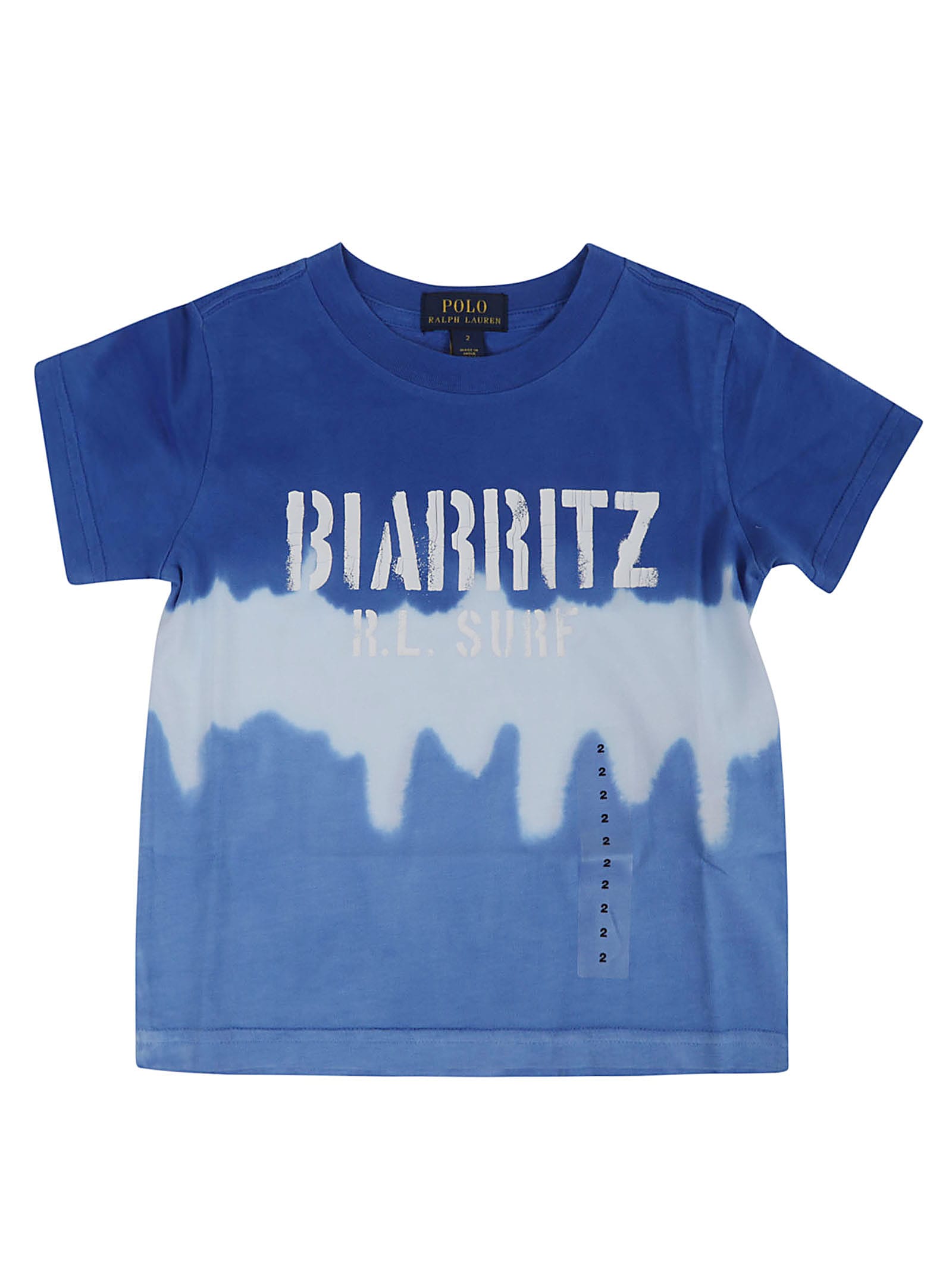 Shop Ralph Lauren Sscnm1-knit Shirts-t-shirt In Heritage Blue Multi
