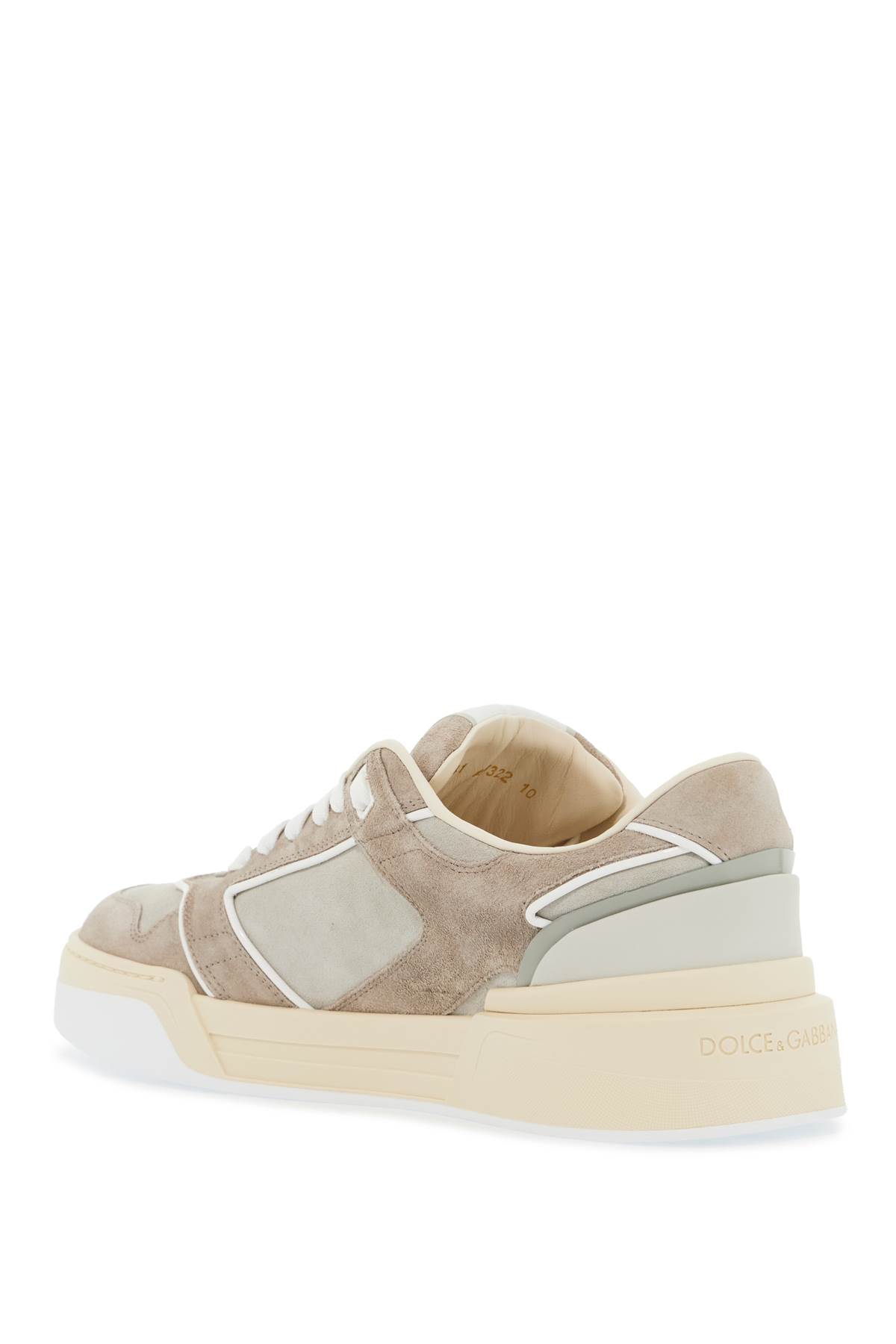 Shop Dolce & Gabbana New Suede Roma Sneakers For Men And In Multicolor 1