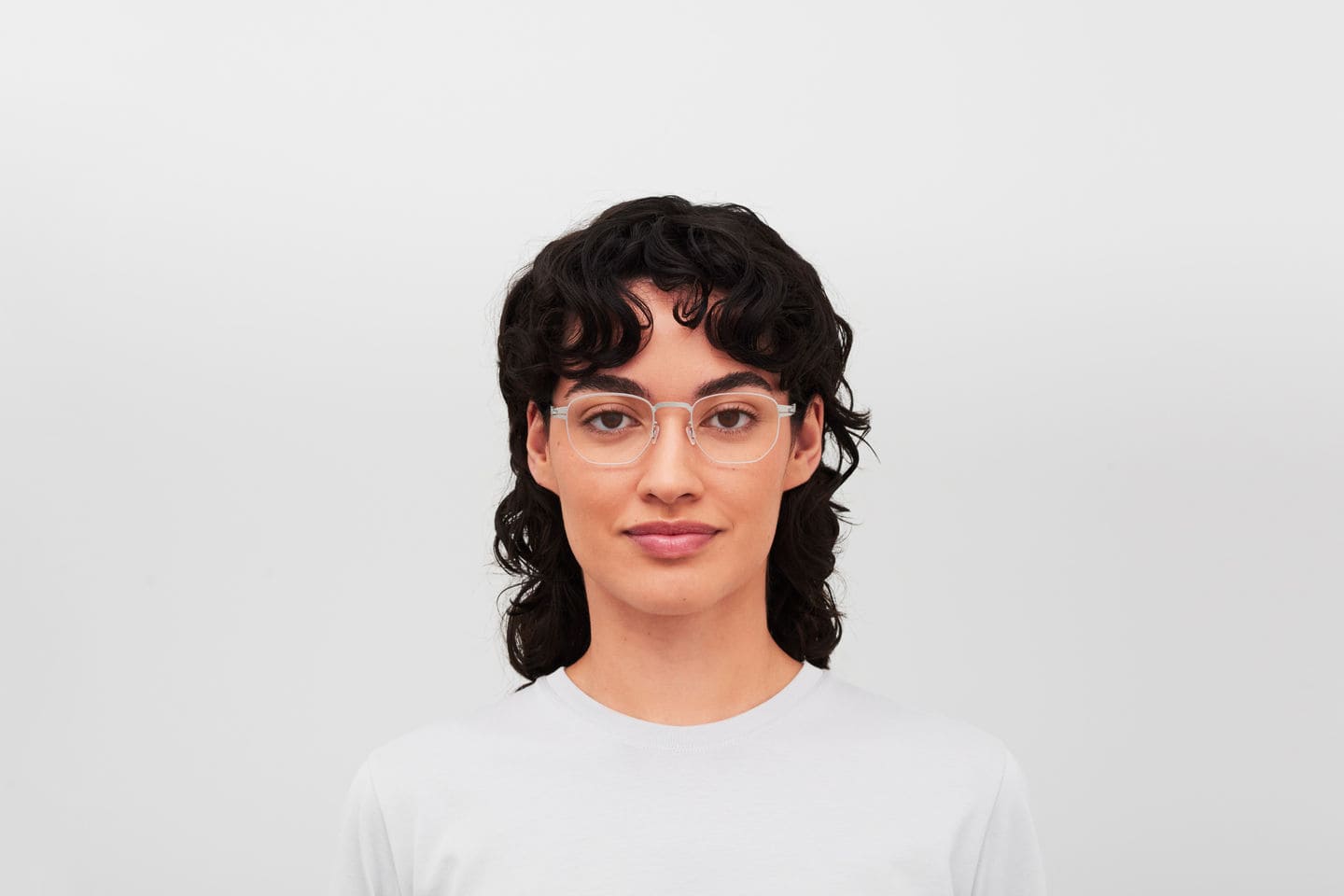 Mykita Roscoe - Cashmere Silver / Shiny Silver Rx Glasses In Blue