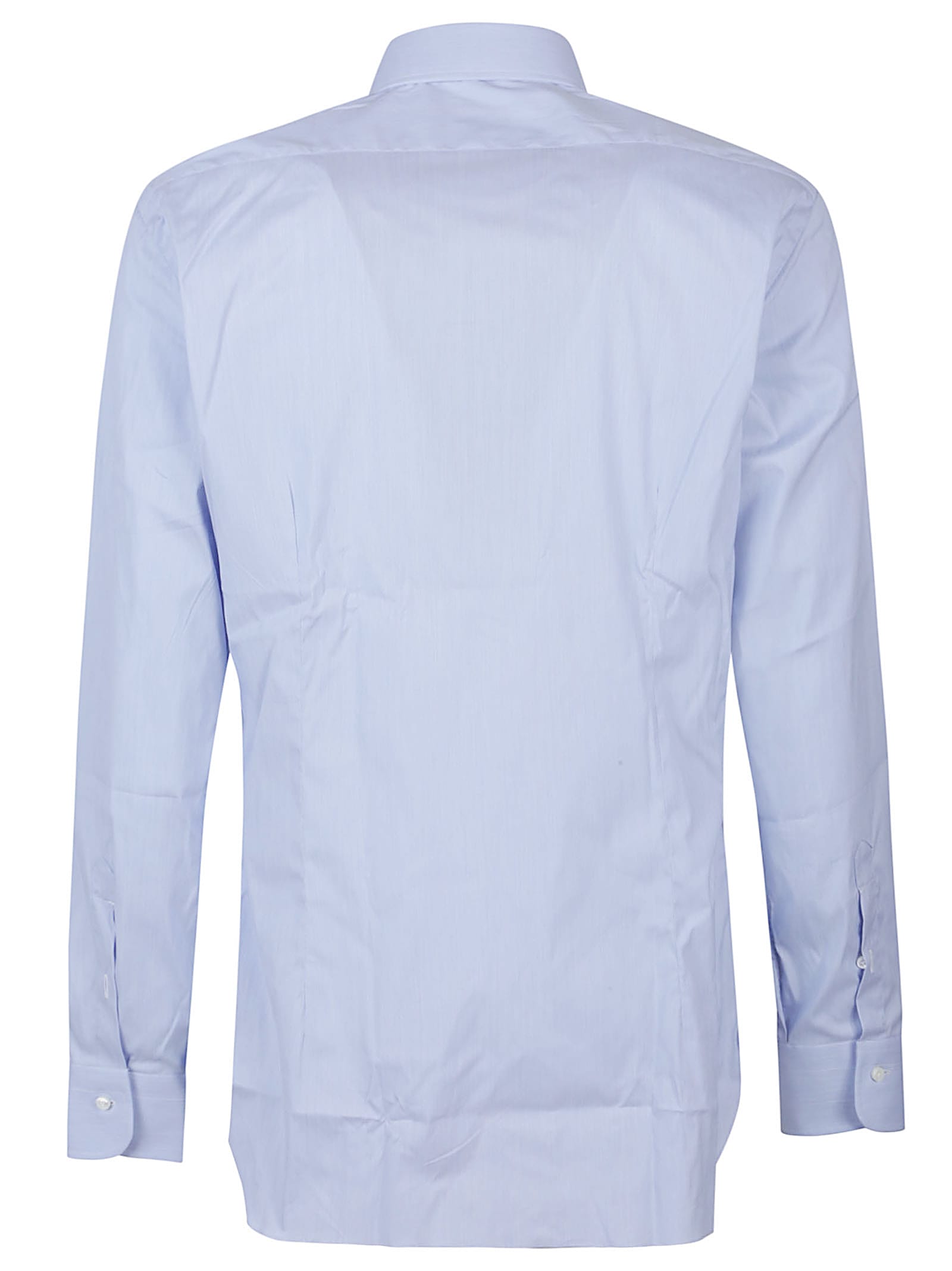 Barba Napoli Long Sleeve Neck Shirt In Blue
