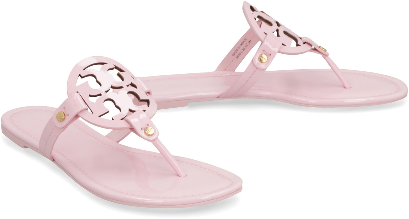 Tory Burch Miller Leather Thong-sandals In Pink | ModeSens