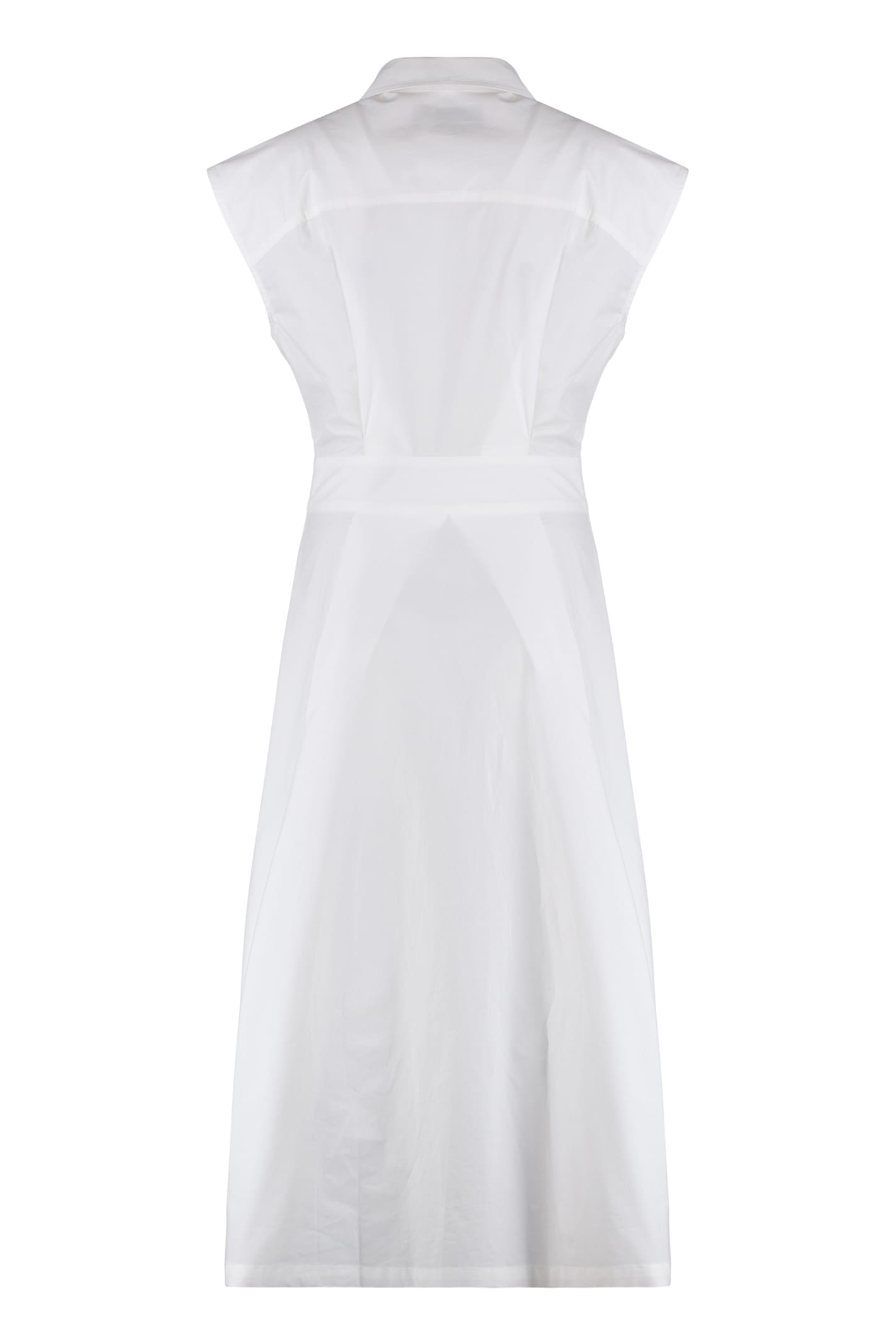 Apc A.p.c. Cotton Poplin Shirtdress In White