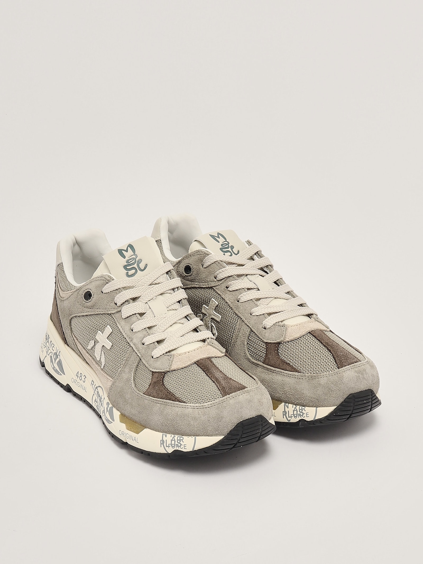 Shop Premiata Sneakers Sneaker In Grigio