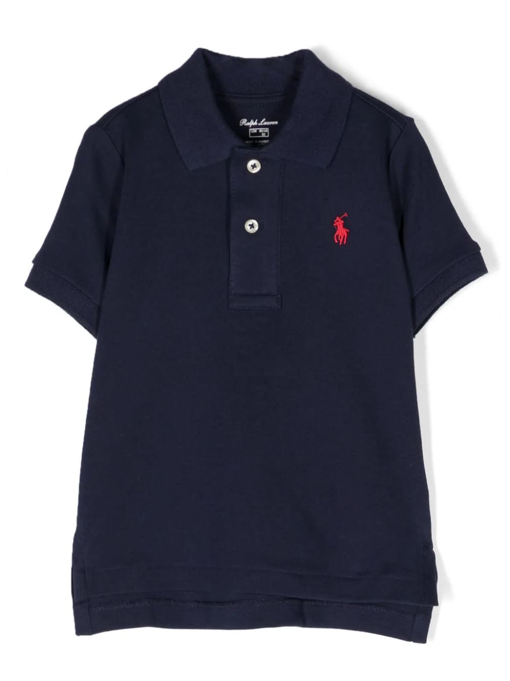 Ralph Lauren Babies' Piquet Polo Shirt With Pony In Blue