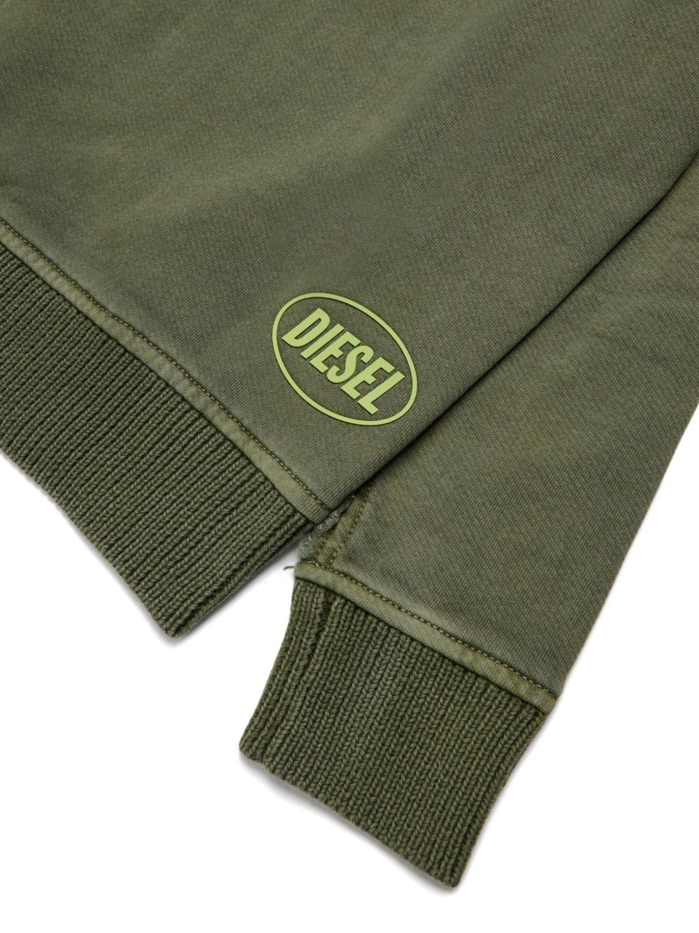 Diesel Kids Kobertoround Sweater In Green