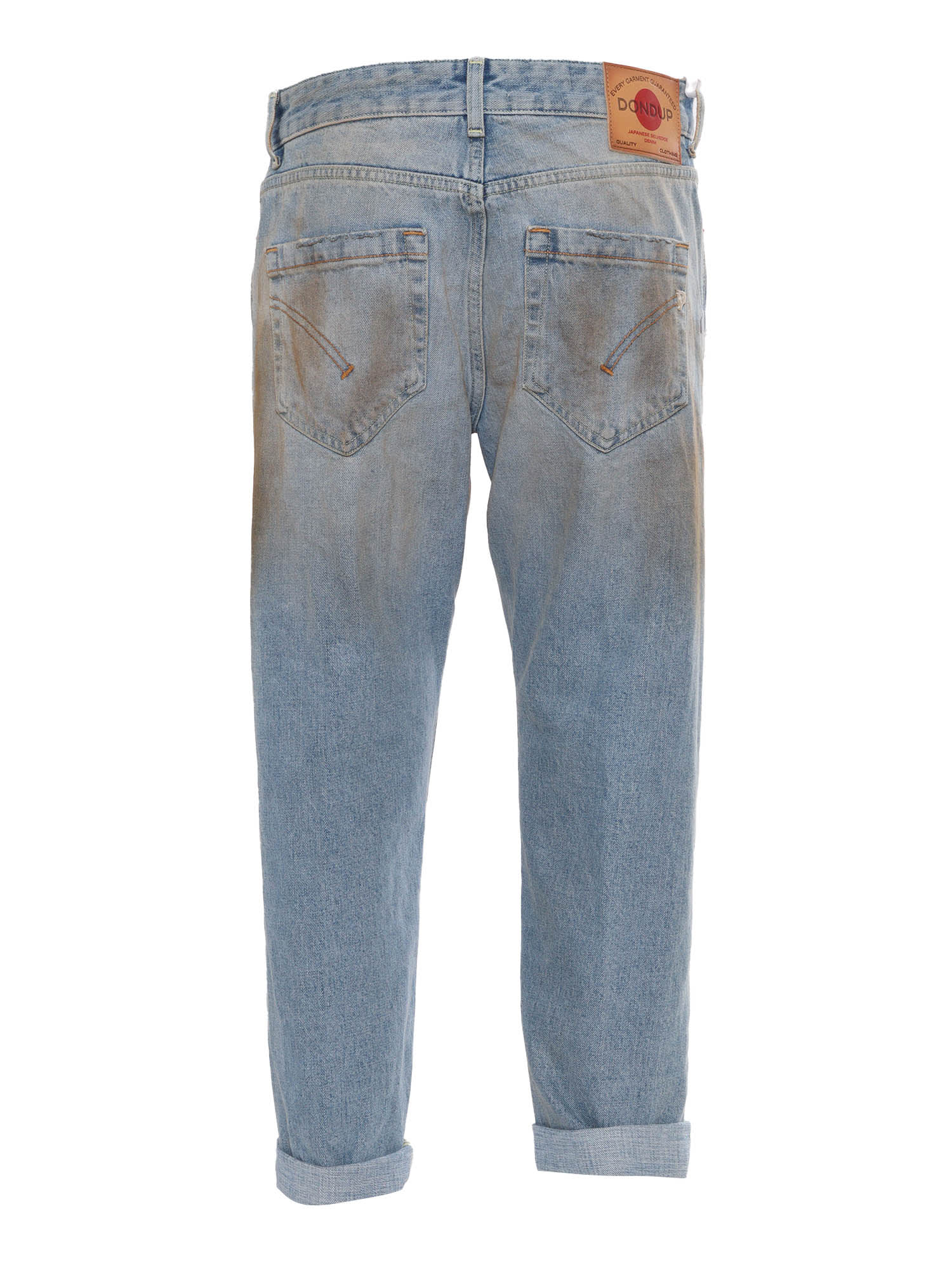Dondup Vintage-inspired Denim Trousers In Blue