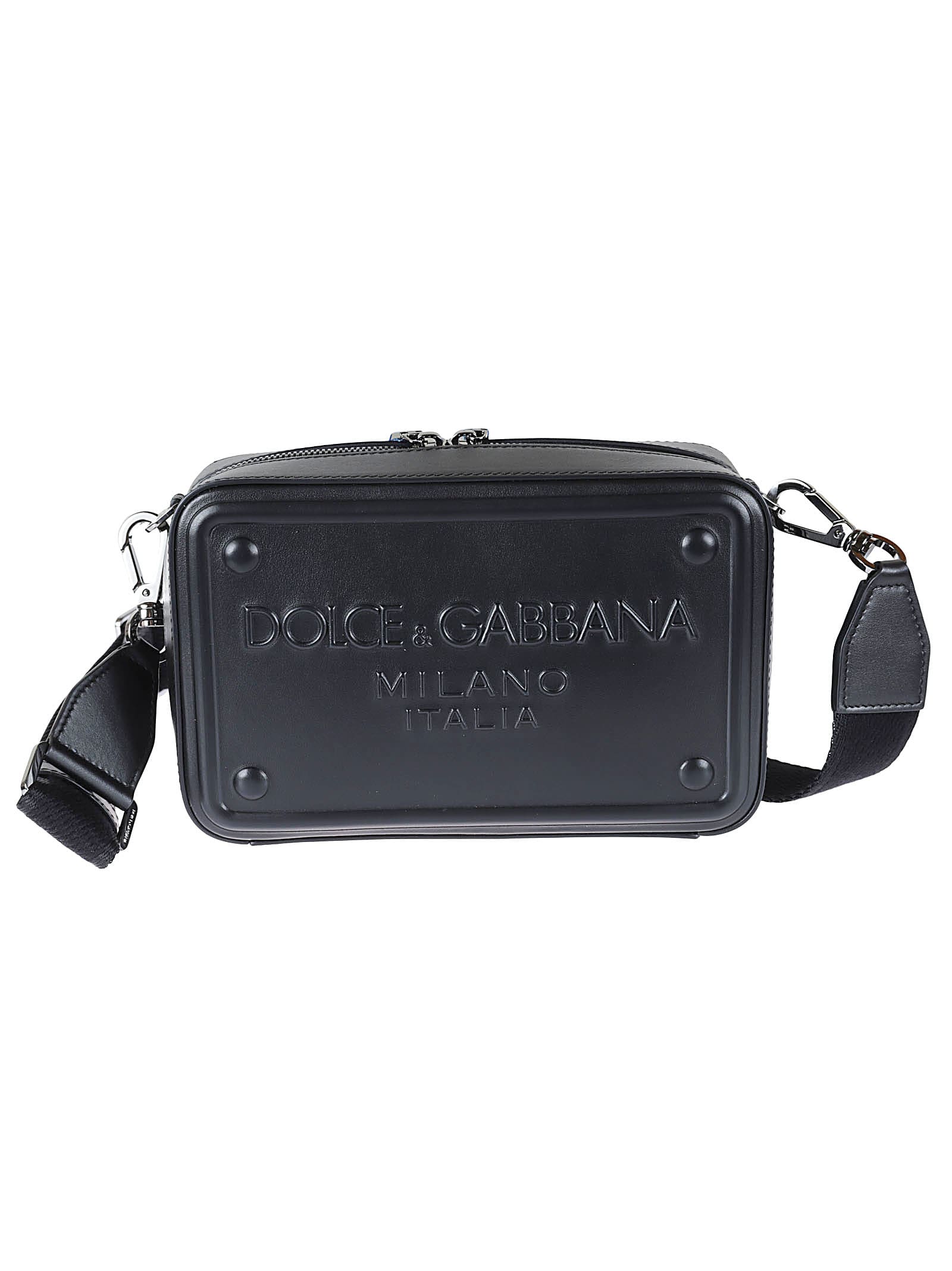Dolce & Gabbana Logo Embossed Two-way Zip Camera Bag