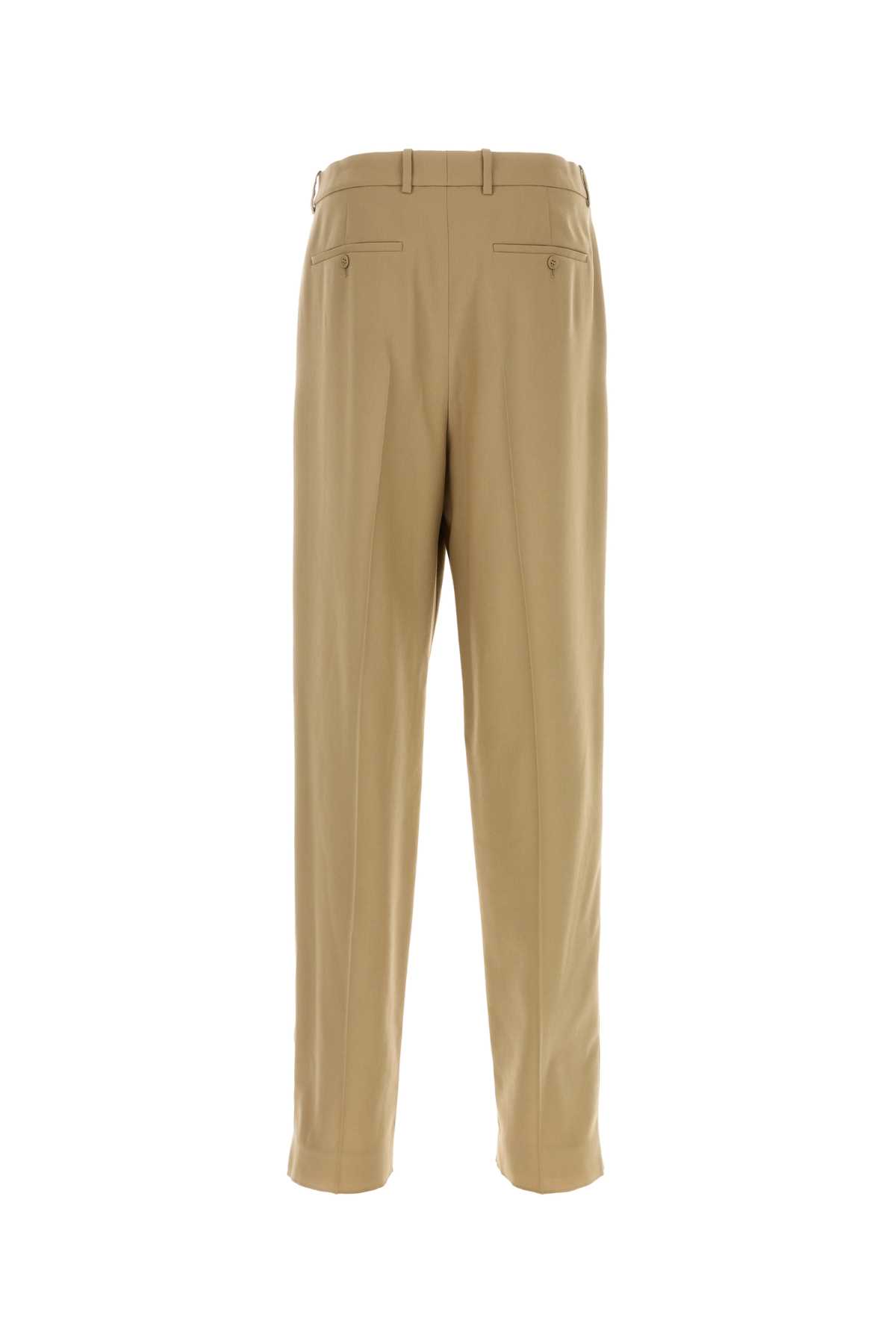 Saint Laurent Pressed-crease Trousers In Gingembre