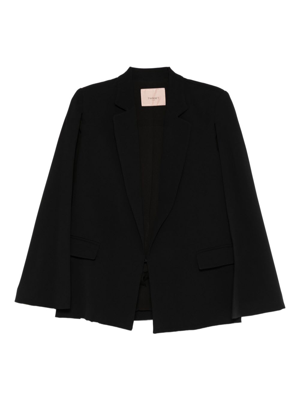 Twinset Flap-pocket Blazer In Black