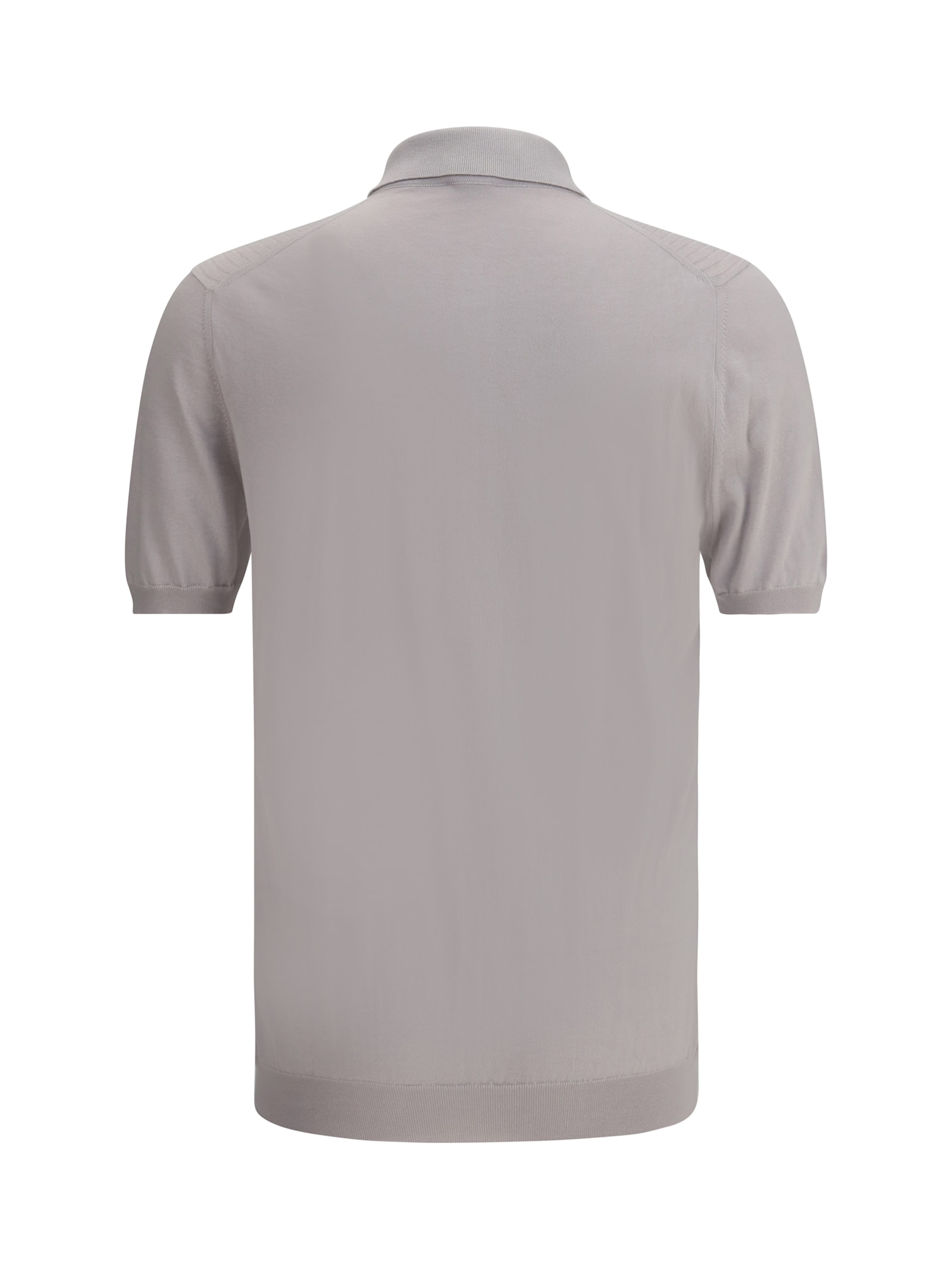 KITON RIBBED POLO SHIRT