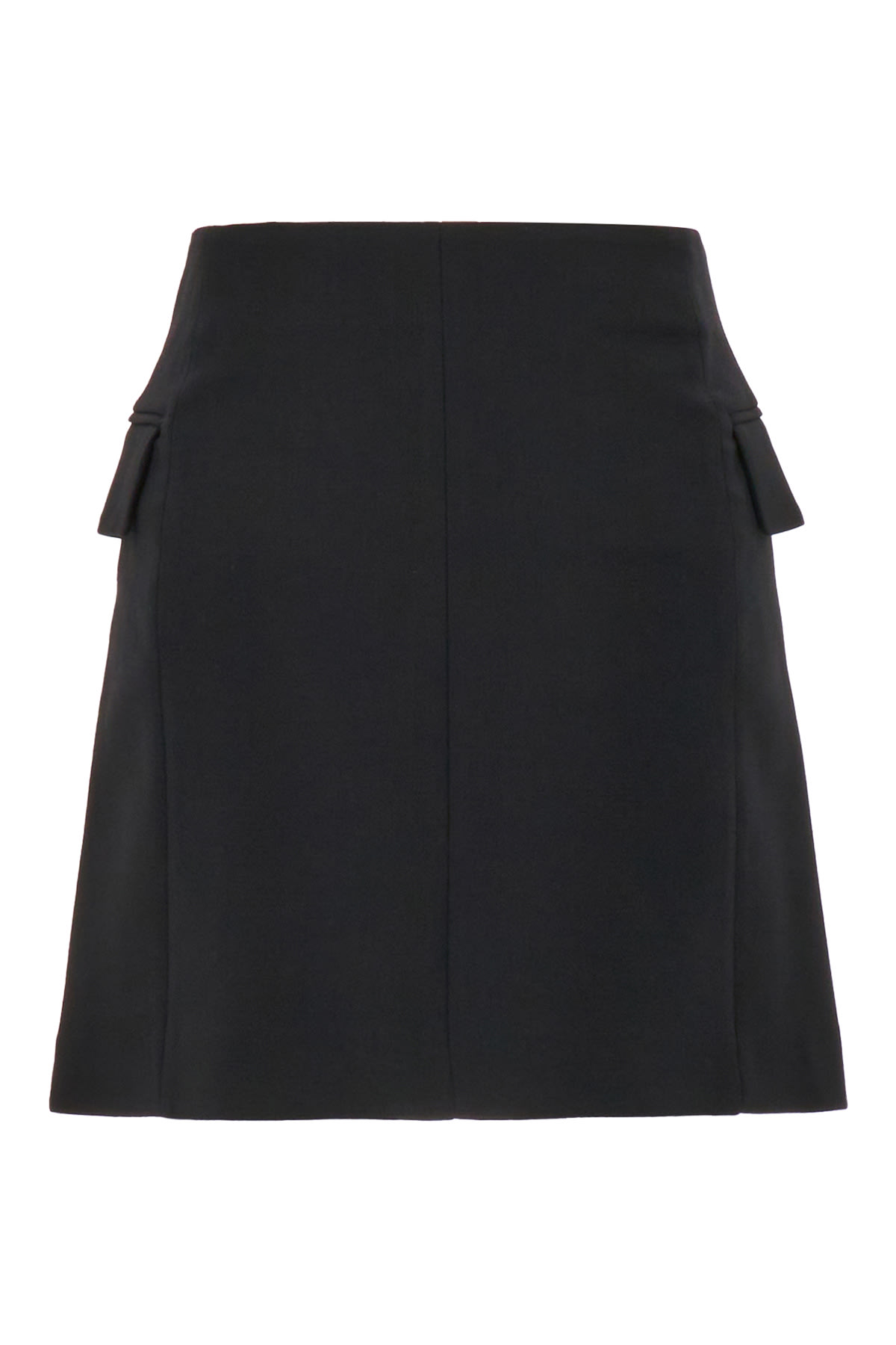 Lanvin High Waist Wool Blend Mini Skirt In 10