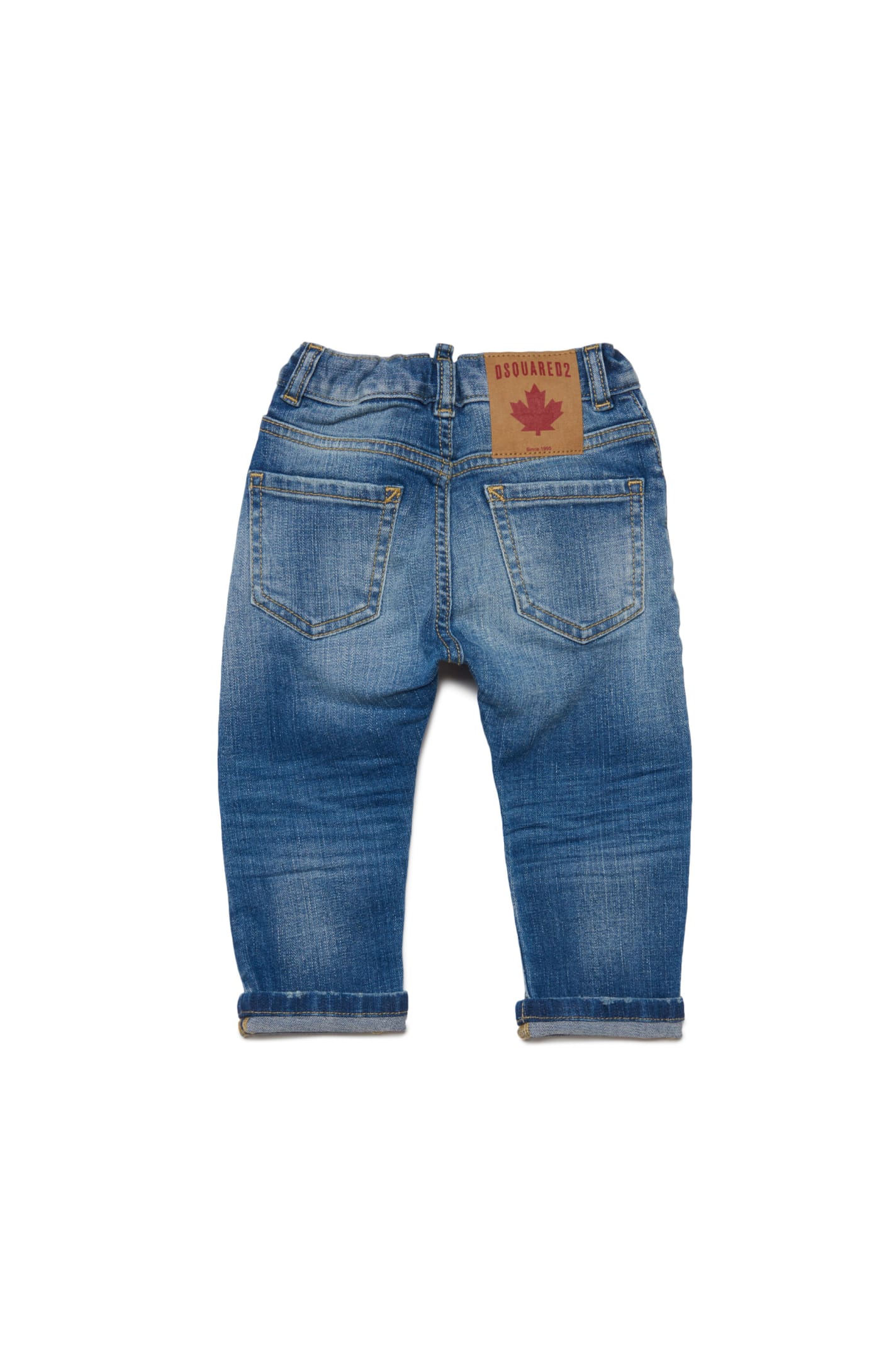 Shop Dsquared2 D2p76ab Trousers Dsquared Shaded Jeans In Blue Denim
