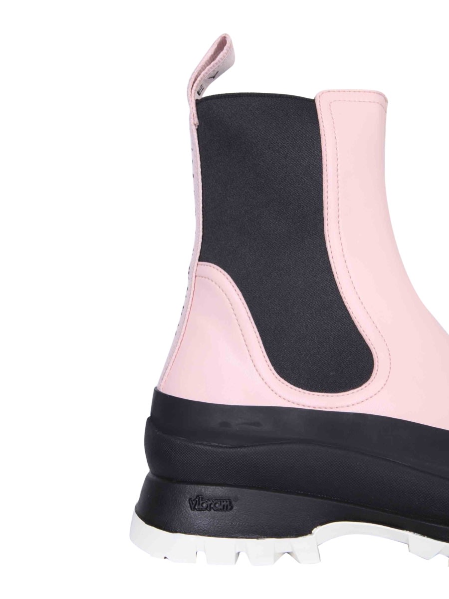 Shop Stella Mccartney Trace Chelsea Boots In Pink