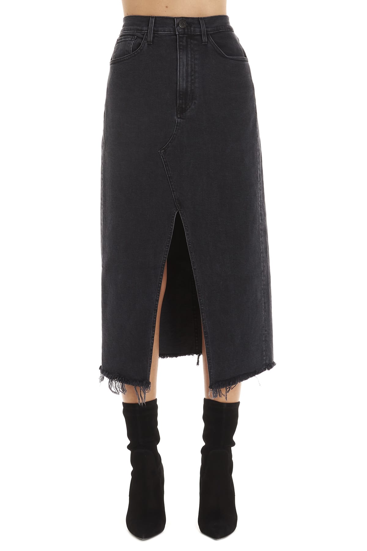 3X1 Elizabella Skirt In Grey | ModeSens