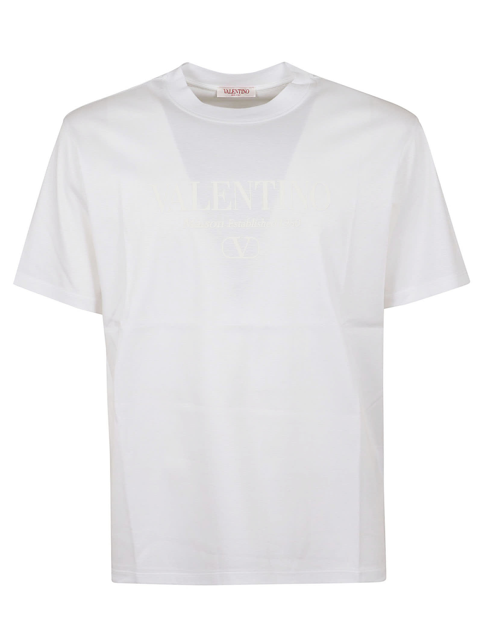 Valentino T-shirt Jersey Iconic Regular In White