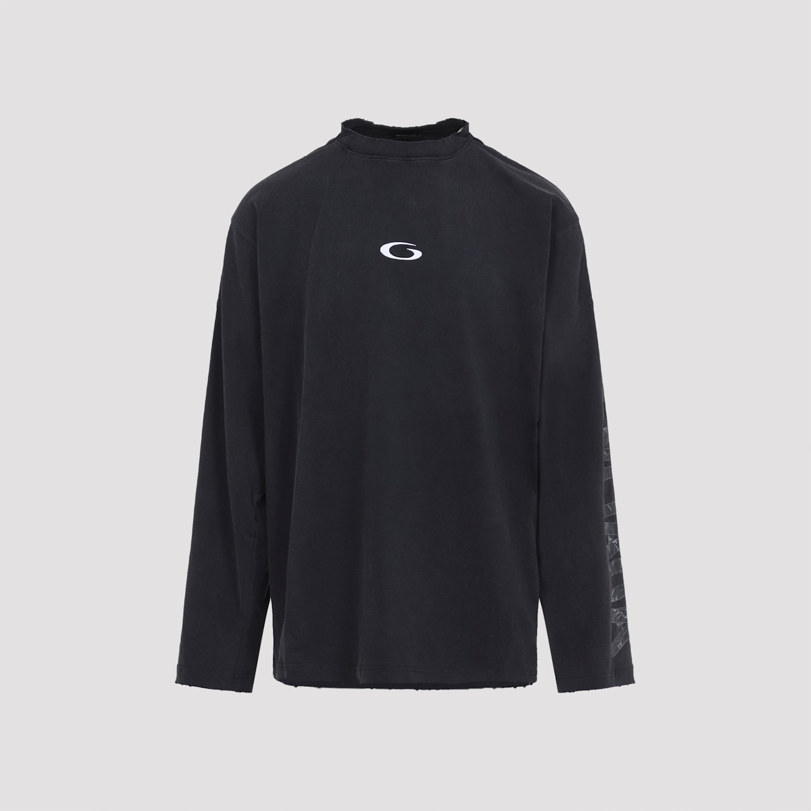 Balenciaga Shifted Og L S Ts In Black