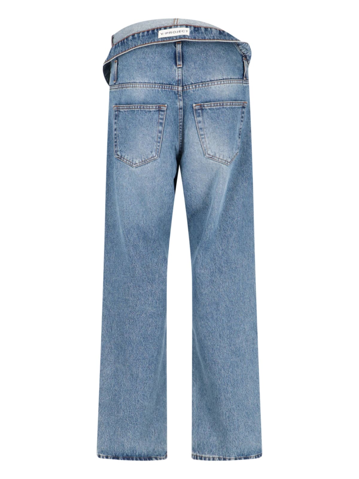 Shop Y/project Slim Jeans Evergreen In Blue