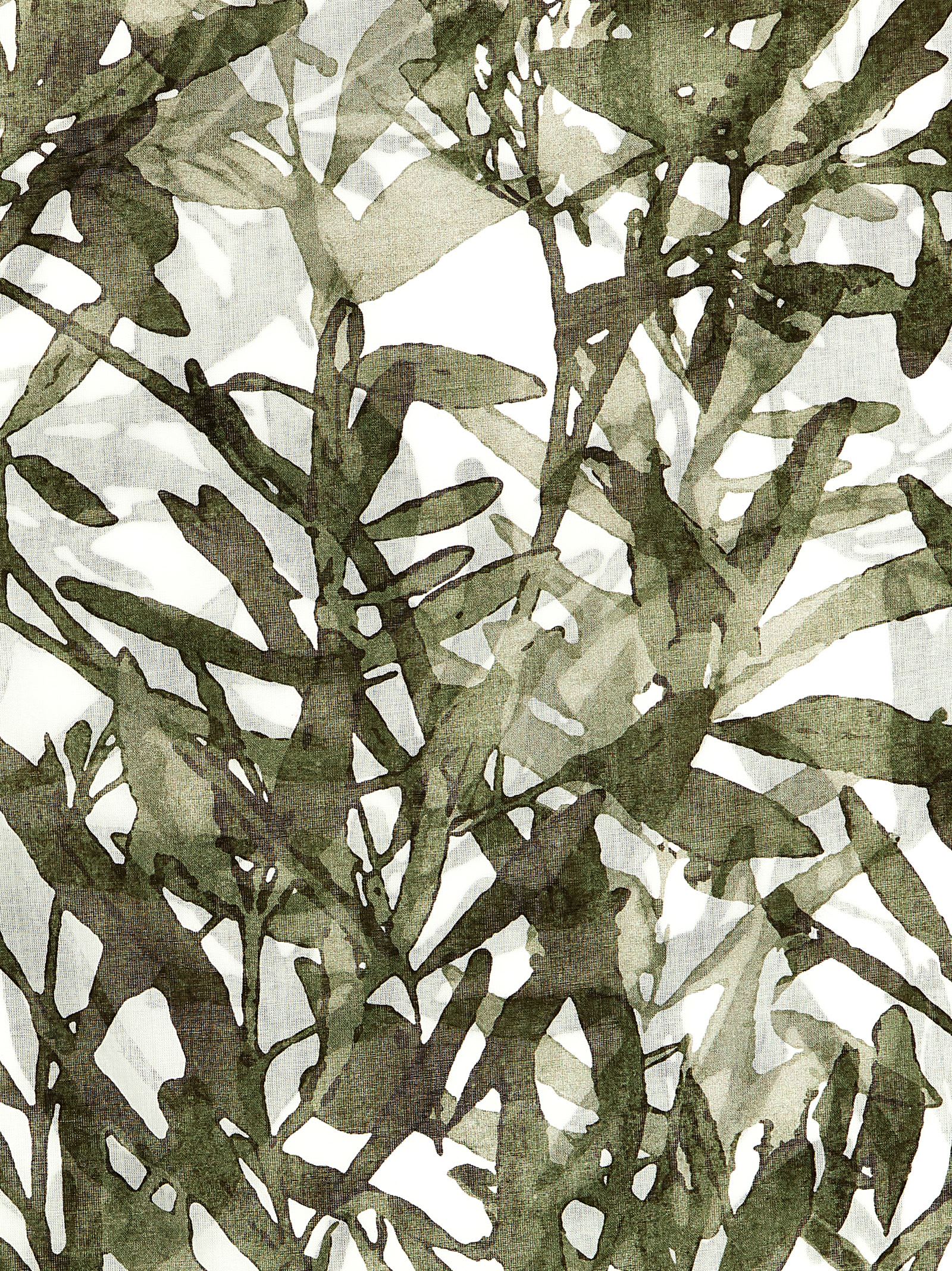 Brunello Cucinelli 'botanical Leaf Print Sheer Scarf'