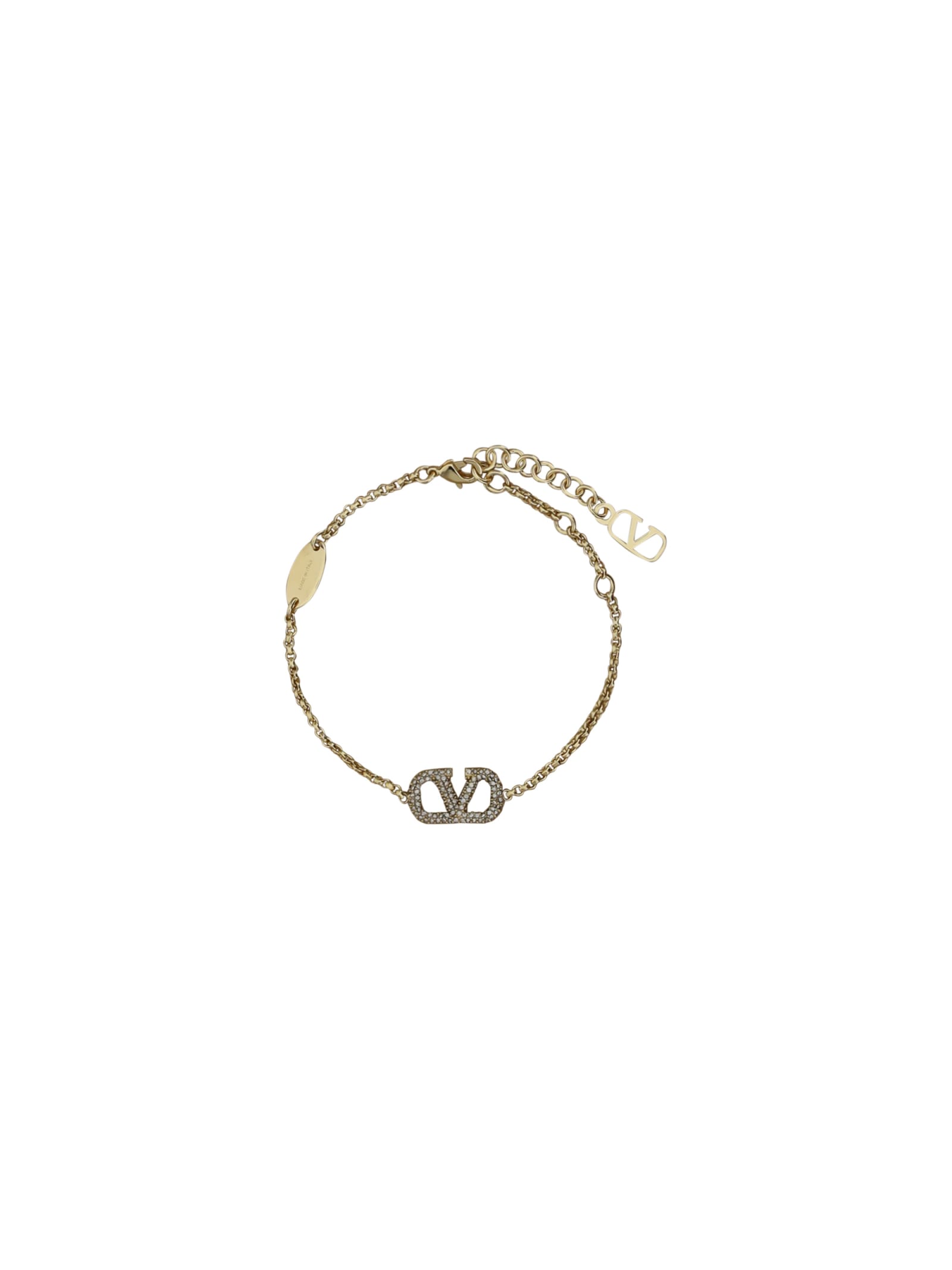 Valentino Garavani Vlogo Bracelet In Gold
