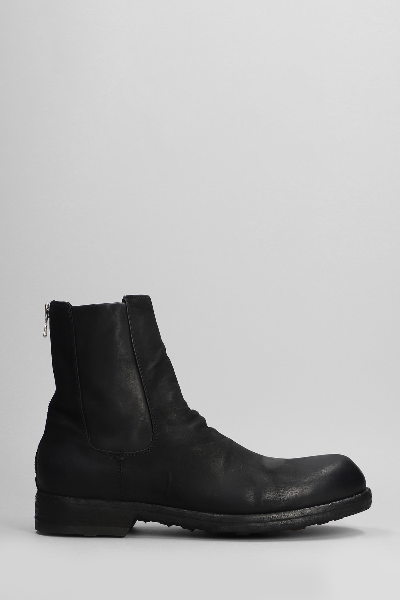 Bulla Dd Ankle Boots In Black Leather