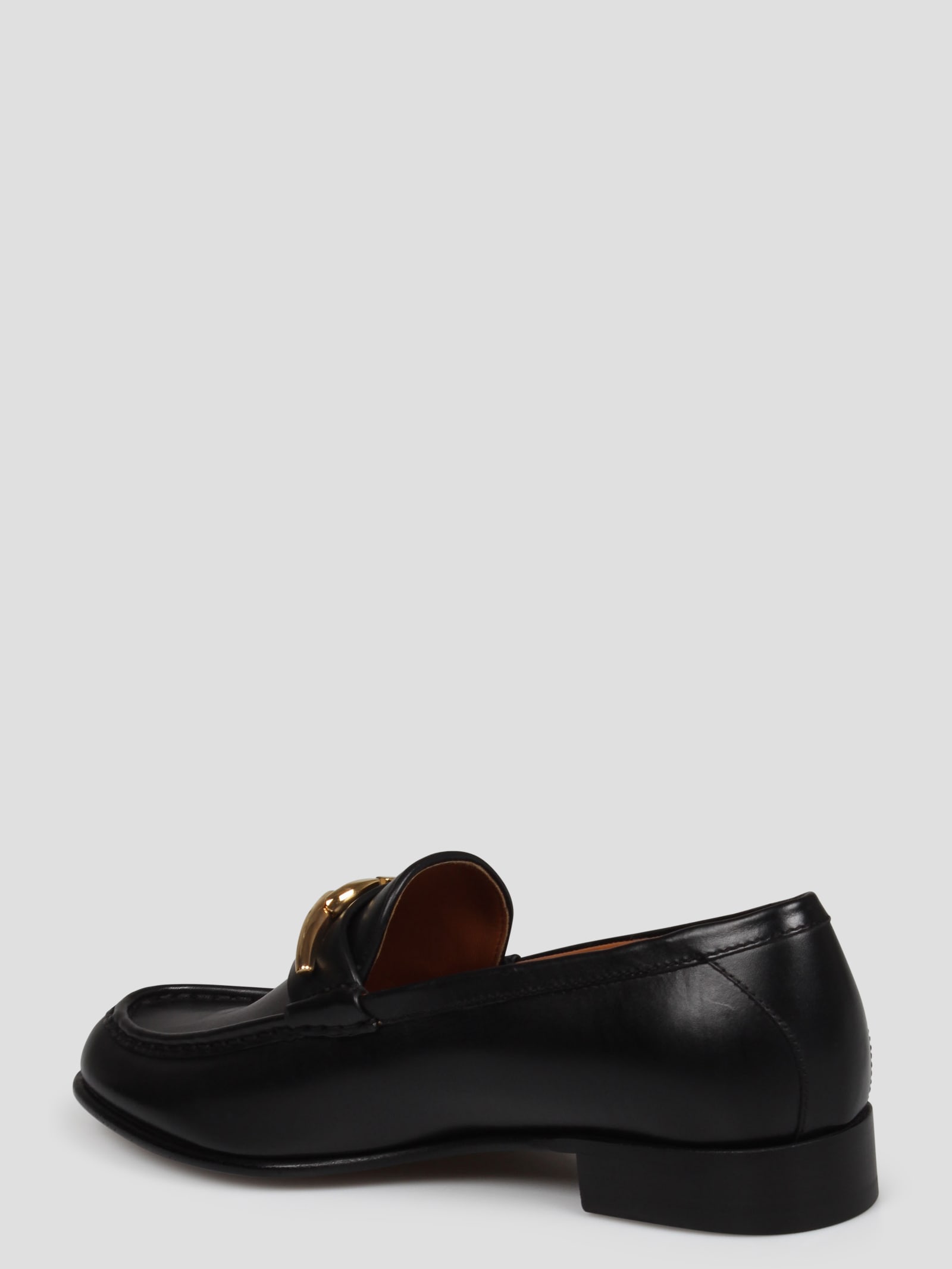 Shop Valentino Vlogo Signature Calfskin Loafer In Black