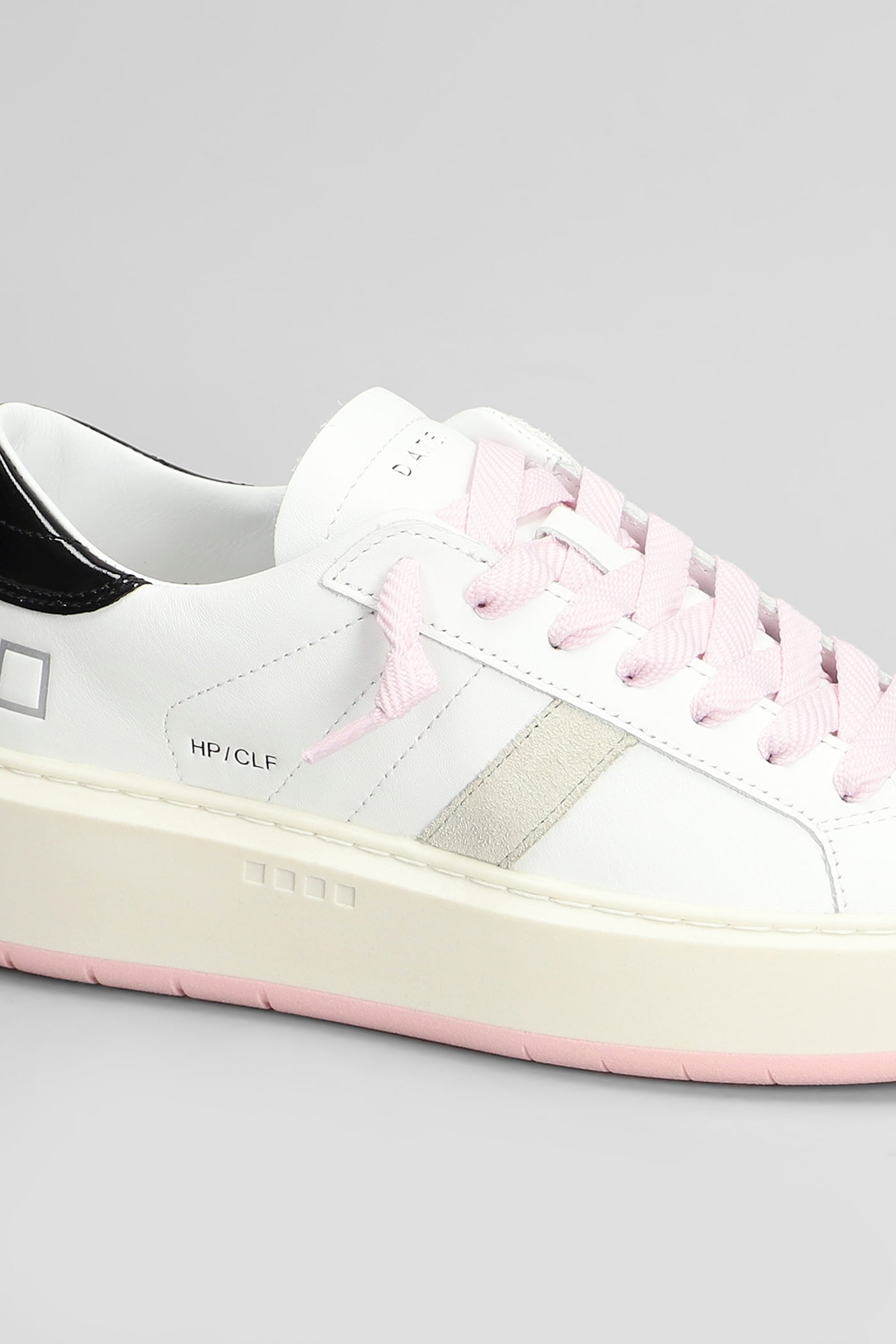 Shop Date Hill Low Platform Sneakers In White Leather