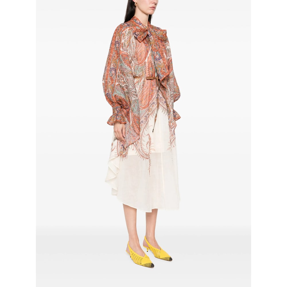 Zimmermann Layered Multicolour Dress With Paisley Patterns