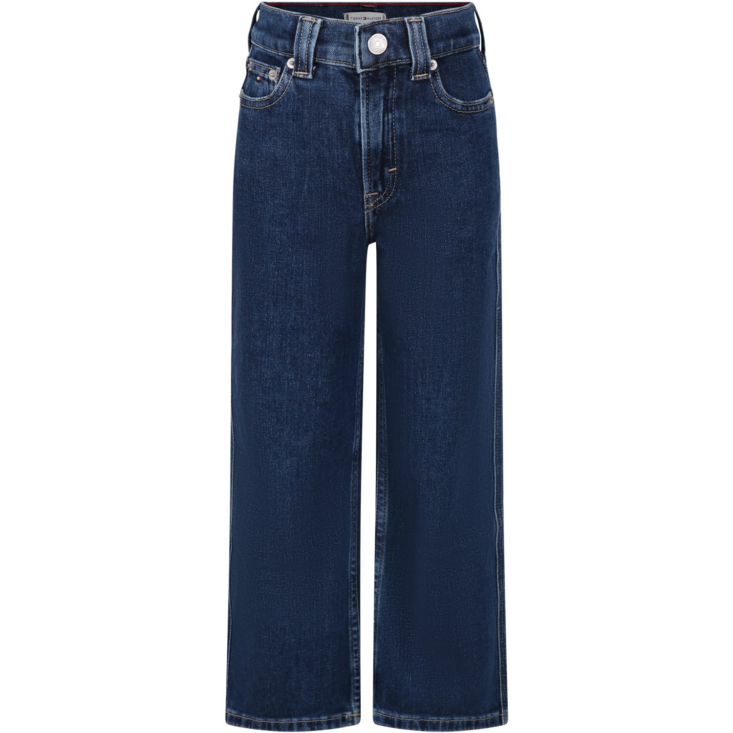Tommy Hilfiger Kids' Denim Jeans For Girl With Logo