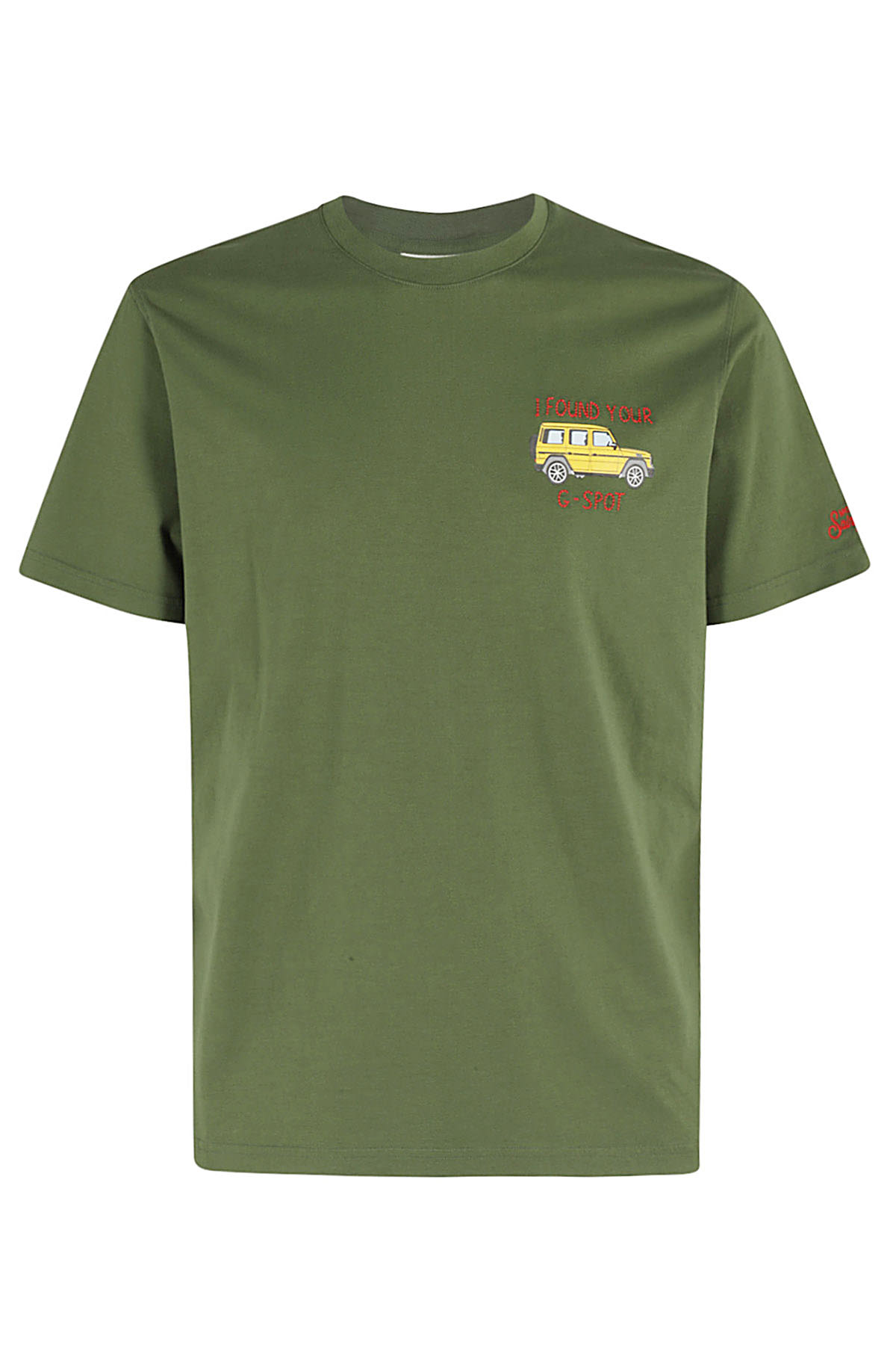 Mc2 Saint Barth Cotton Classic T Shirt In Green