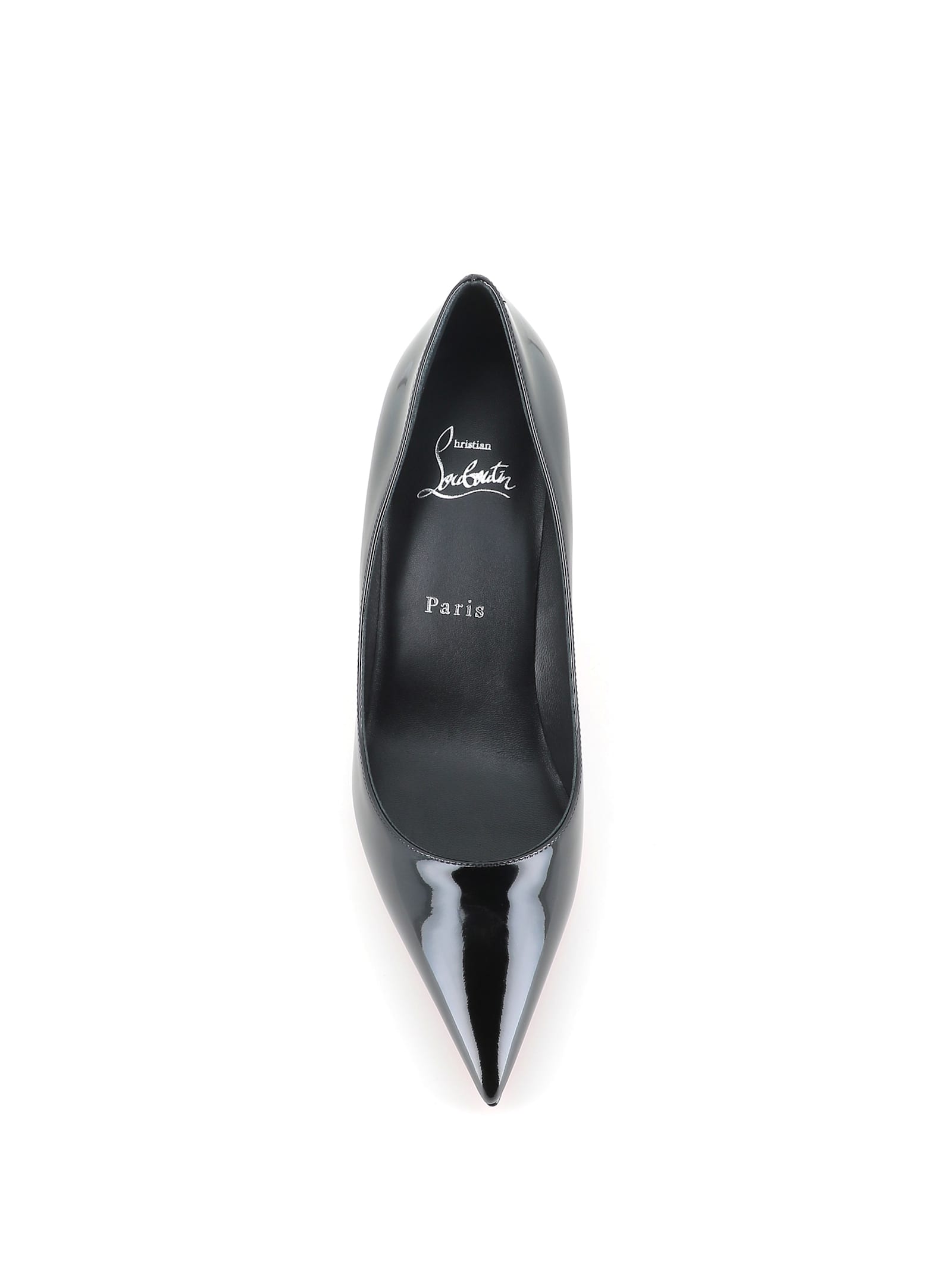 Christian Louboutin Miss Z 80 Patent Leather Pumps In Black