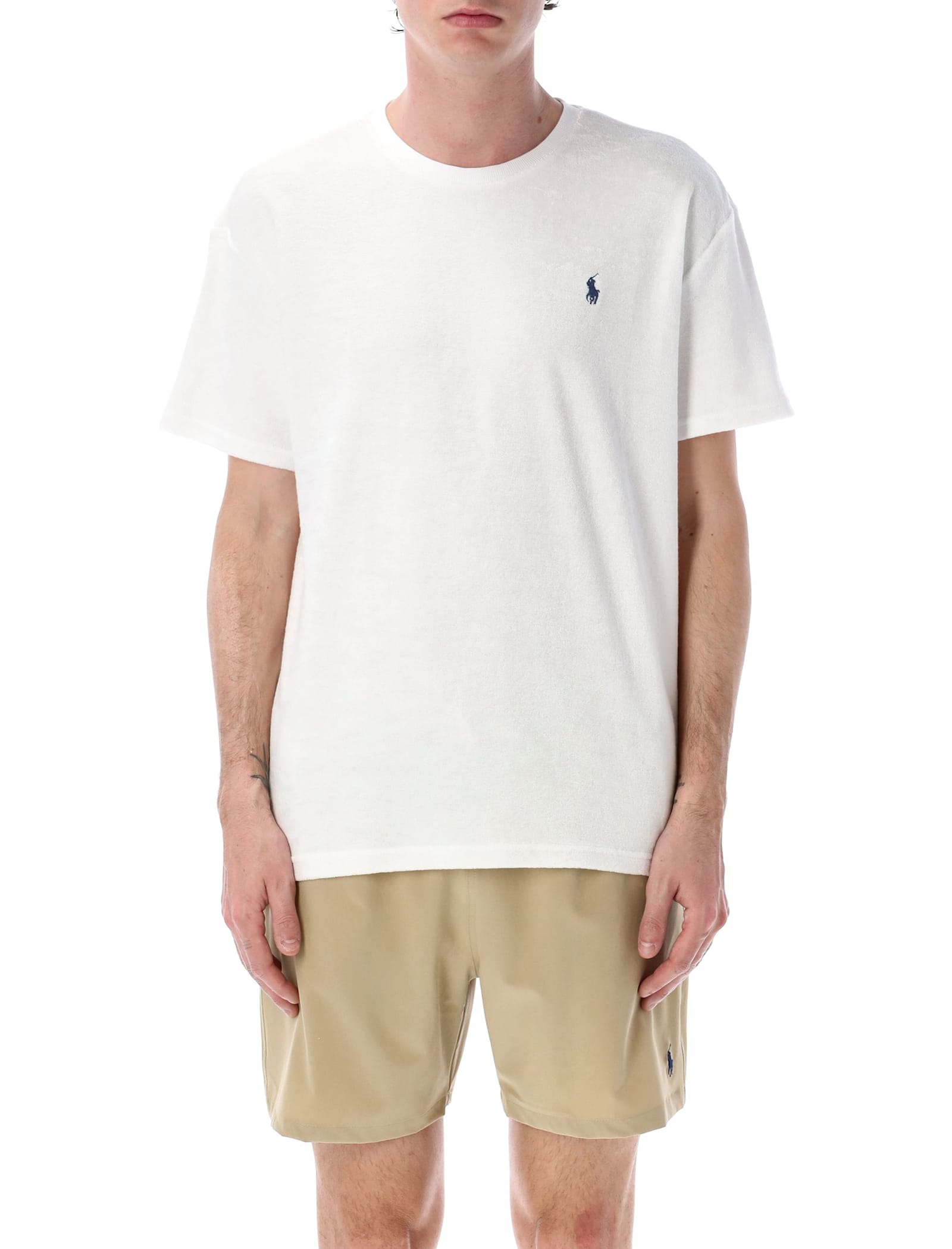 Polo Ralph Lauren Terry Classic T-shirt In White