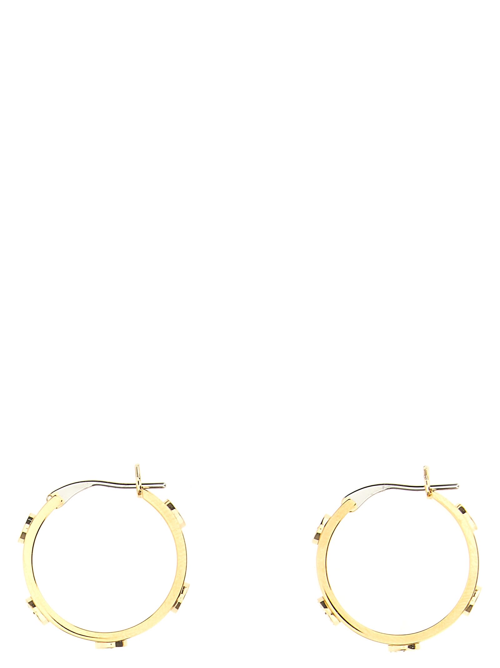 Shop Tory Burch Miller Earrings In Tory Gold