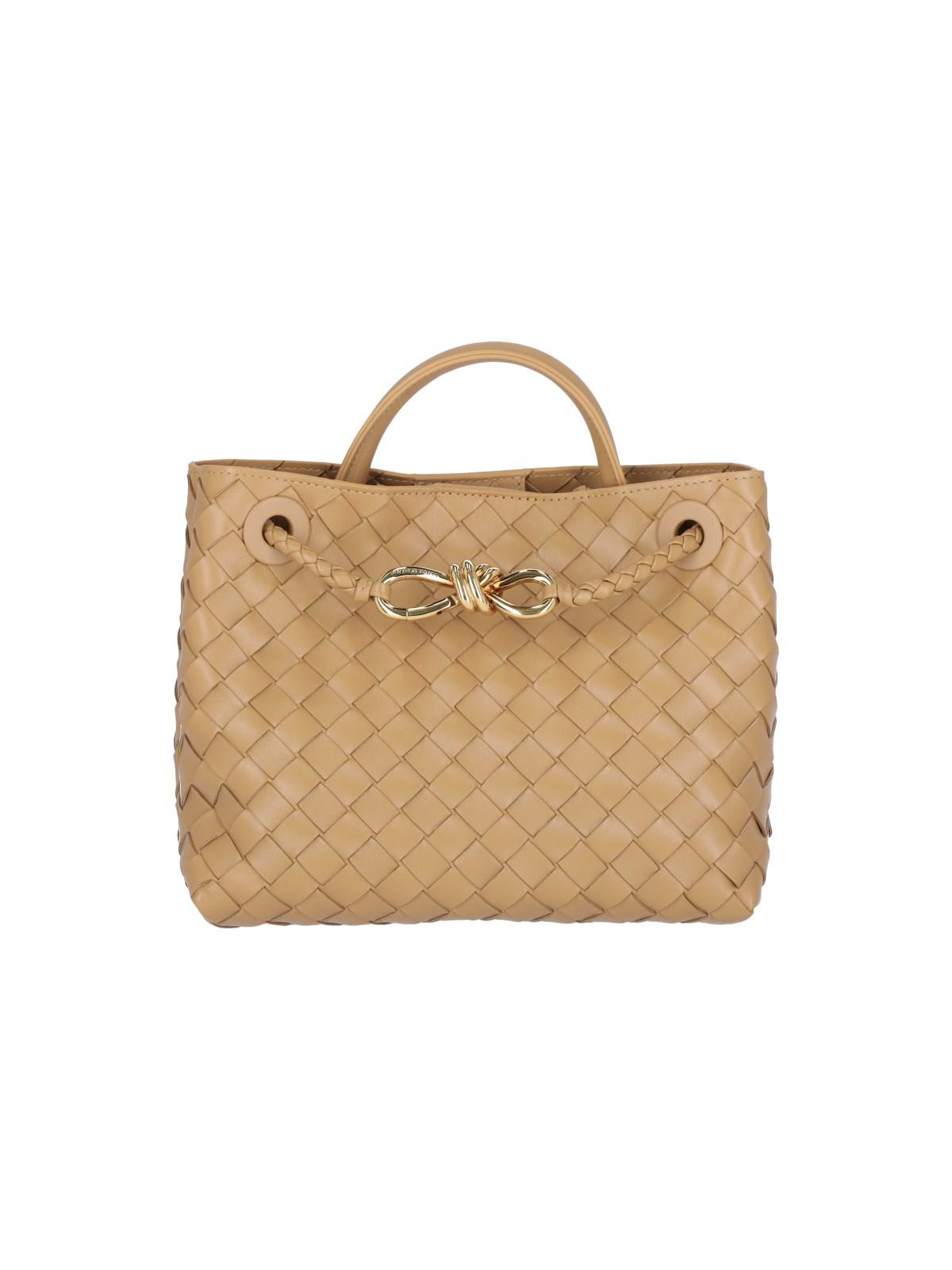 Shop Bottega Veneta Small Tote Bag Andiamo In Marrone