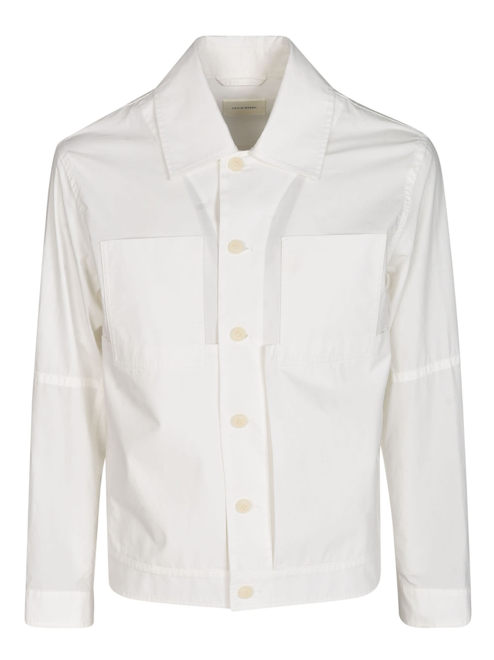 Craig Green Patched Pocket Buttoned Shirt In White