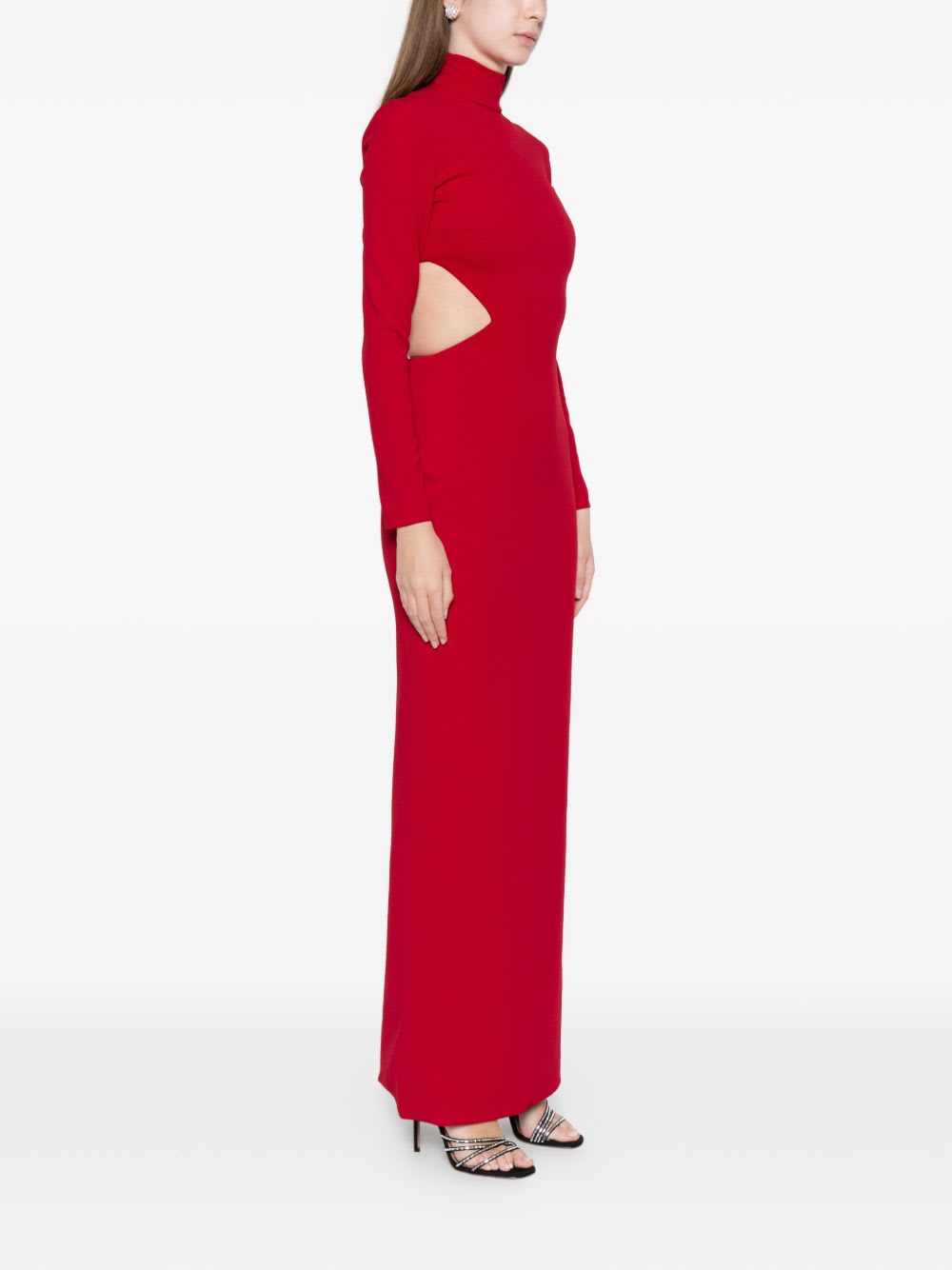 Solace London Wilma Maxi Dress In Red