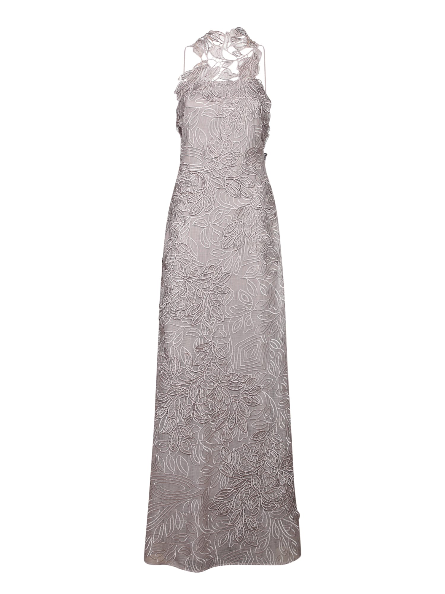 Guipure-lace Sleeveless Maxi Dress