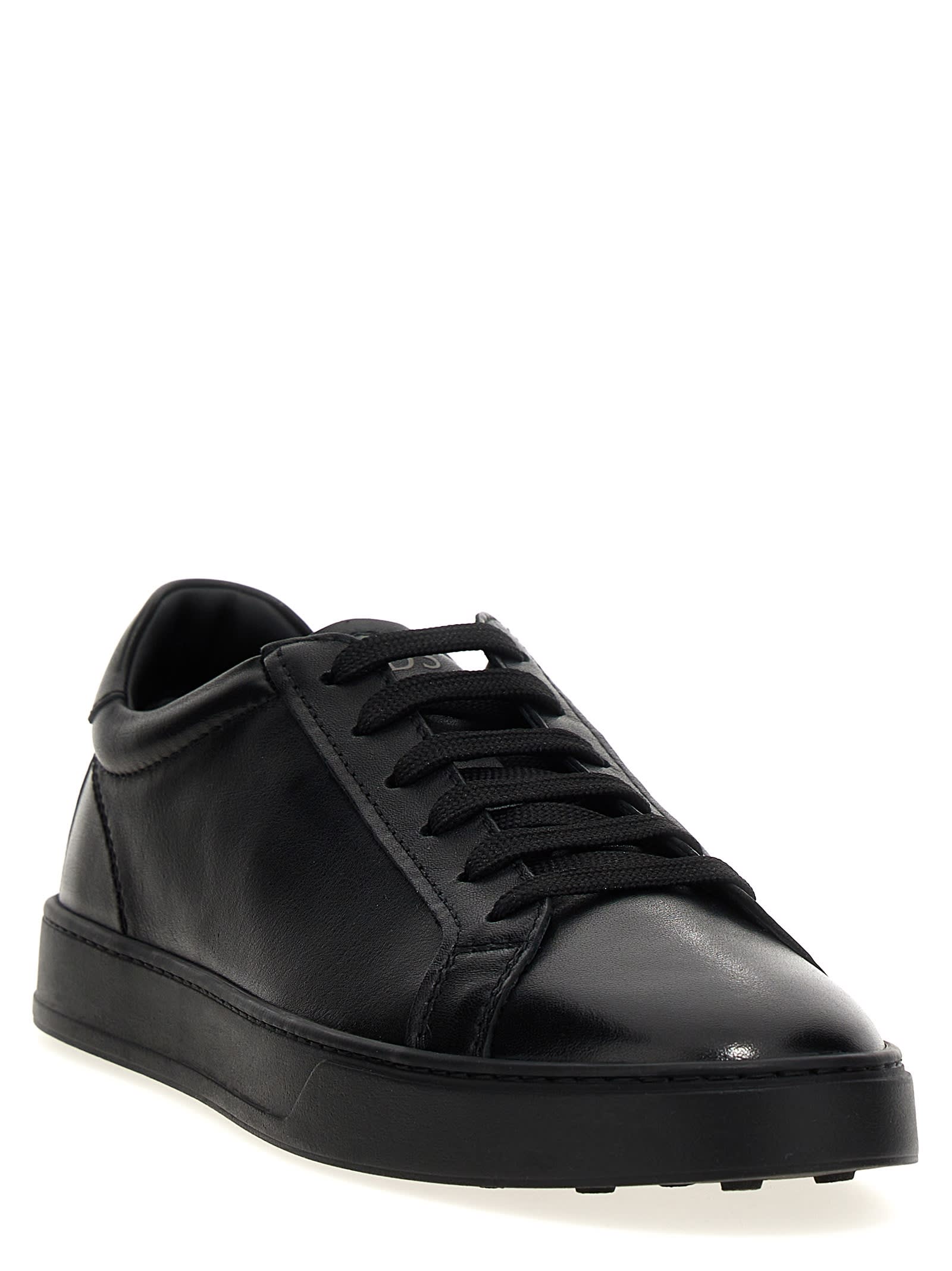 Shop Tod's Leather Sneakers In Altraversione