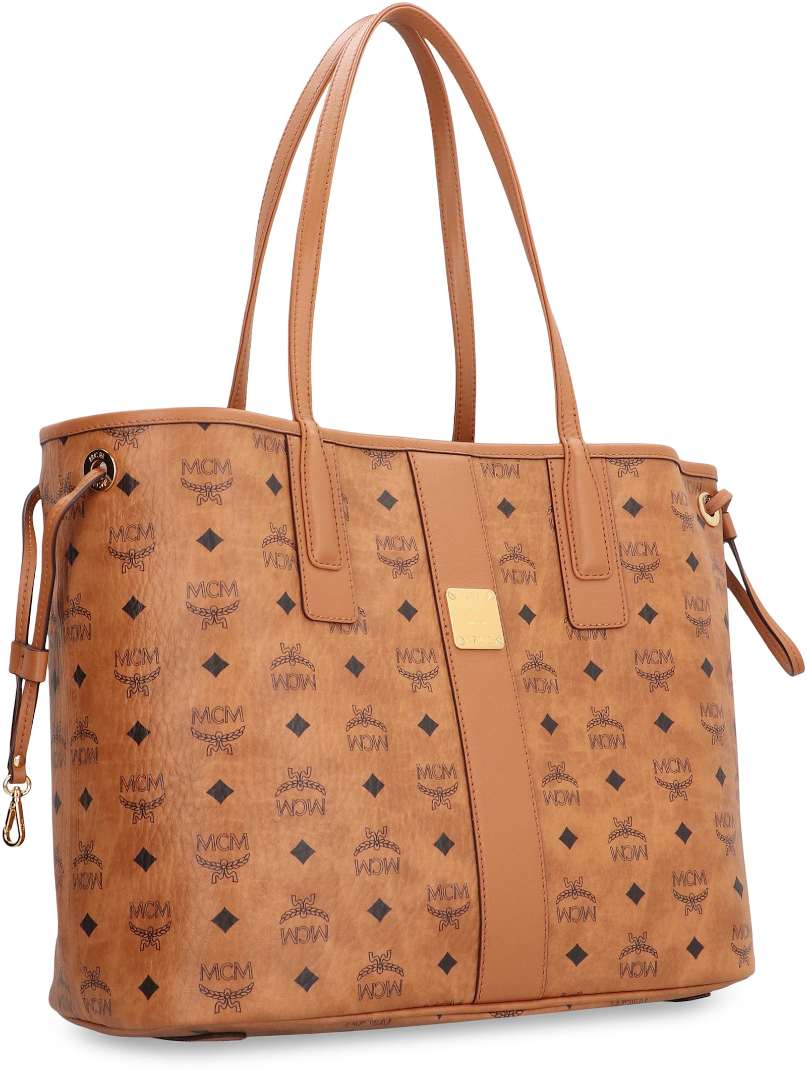 Mcm Visetos Tote In Brown