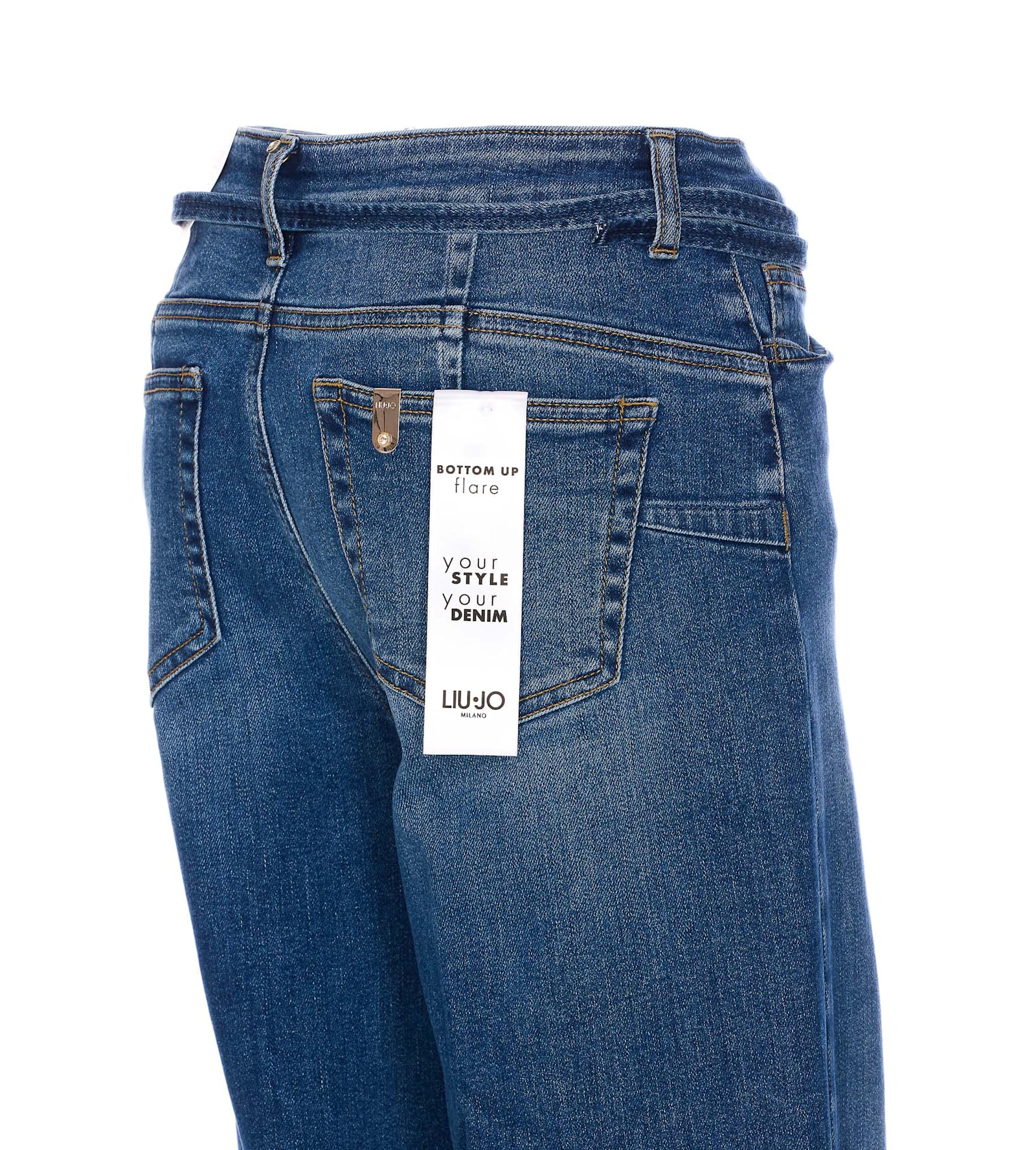 Shop Liu •jo Denim Jeans In Blue