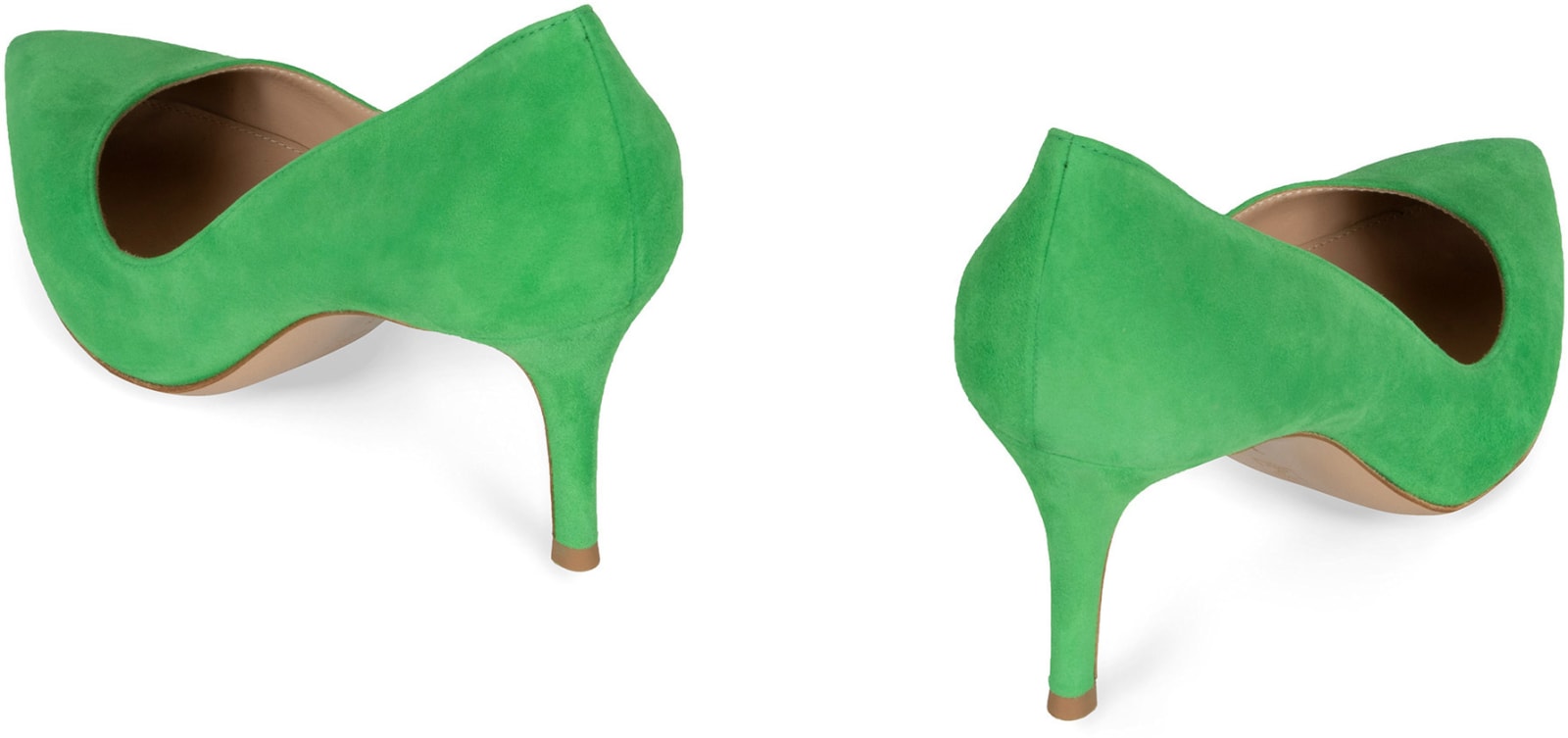 Shop Gianvito Rossi Suede Pumps In Green