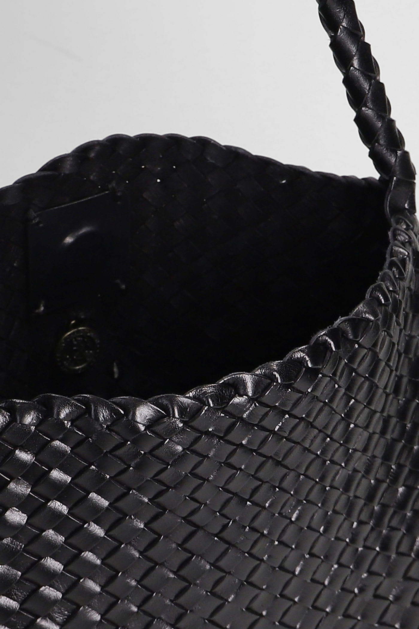 Dragon Diffusion Santa Maria Mini Hand Bag In Black Leather In Black