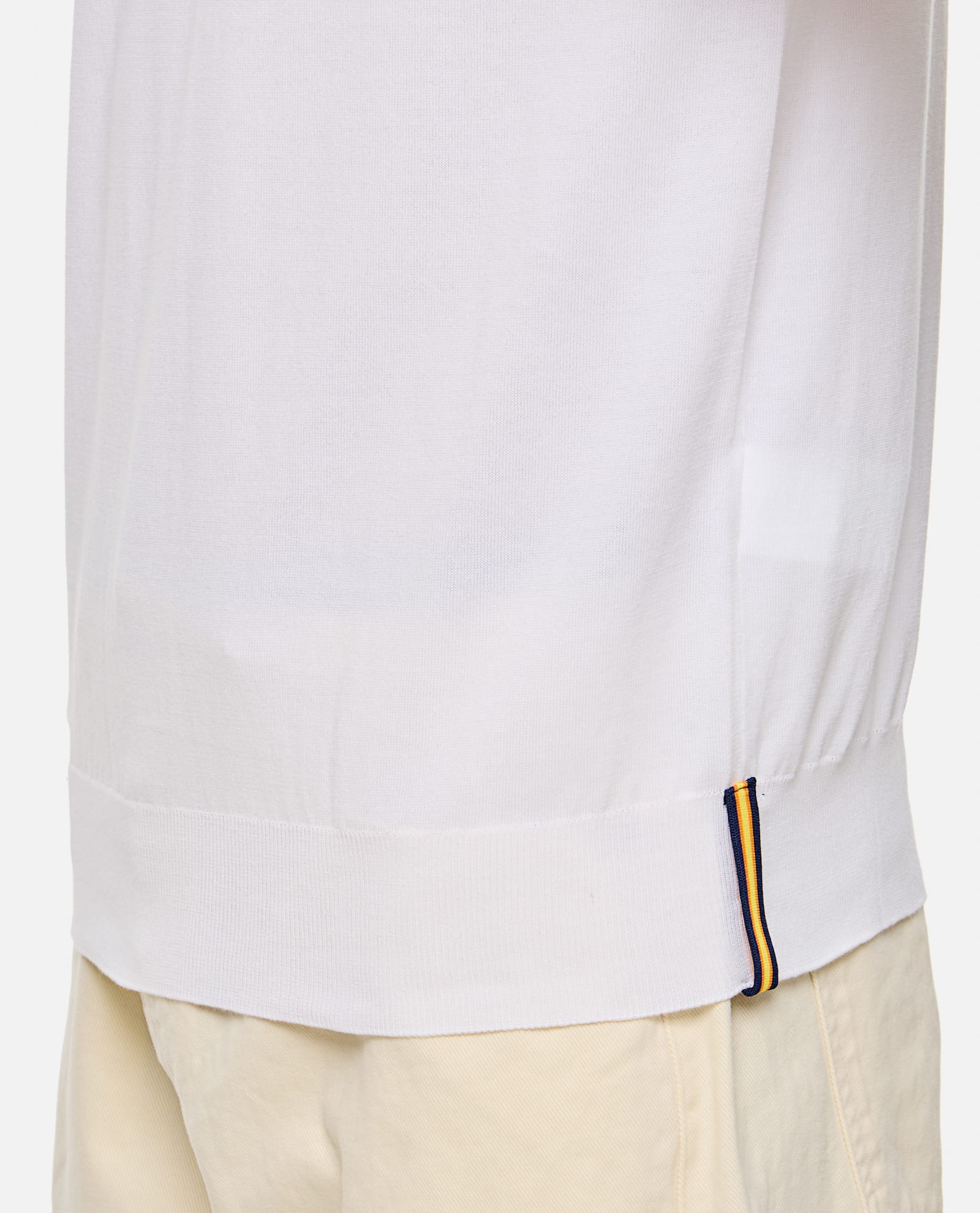 K-way White Short Sleeves Polo T-shirt In White