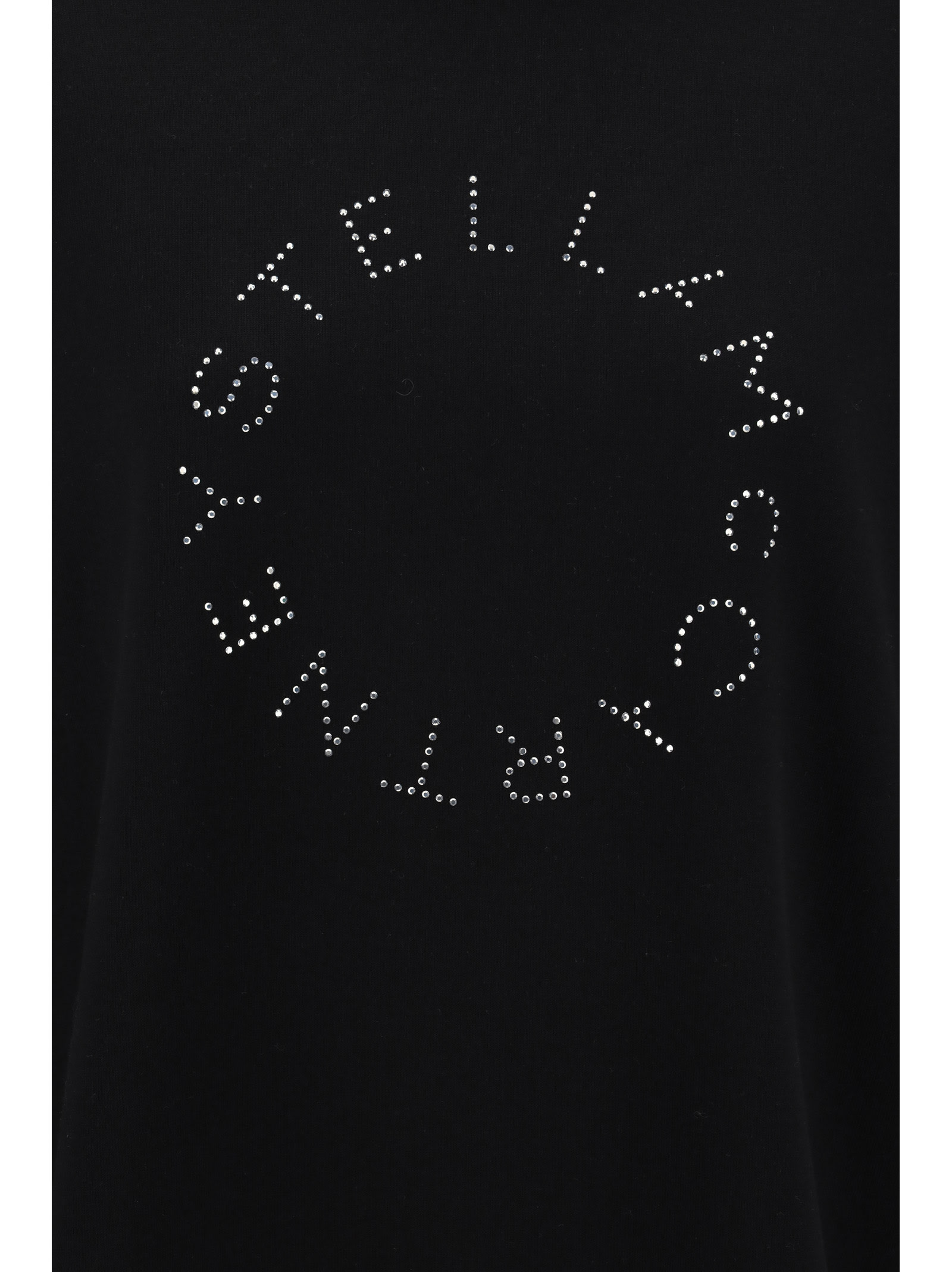 Shop Stella Mccartney Rhinestone Sweatshirt In Black
