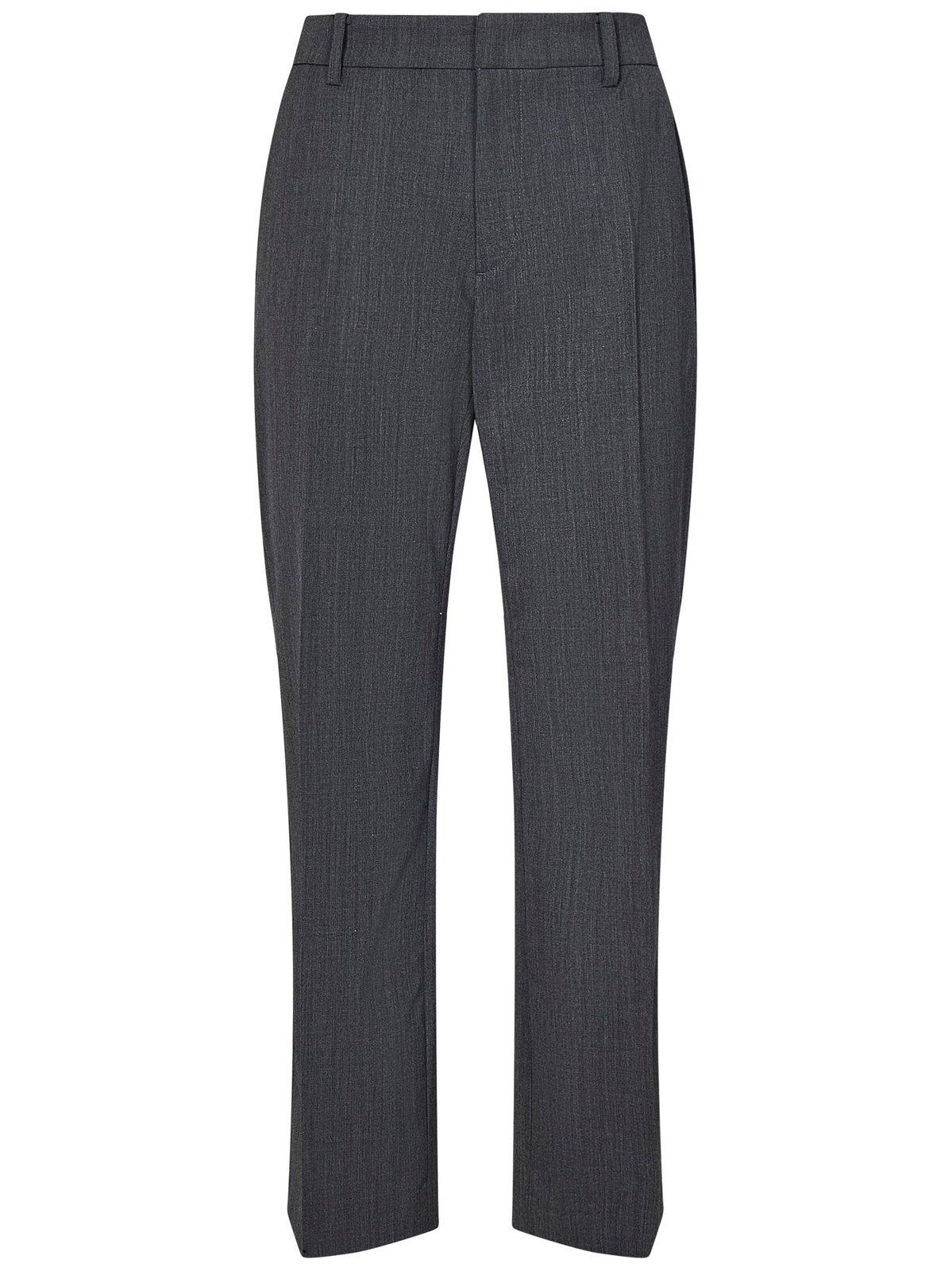 Cropped Straight-leg Trousers