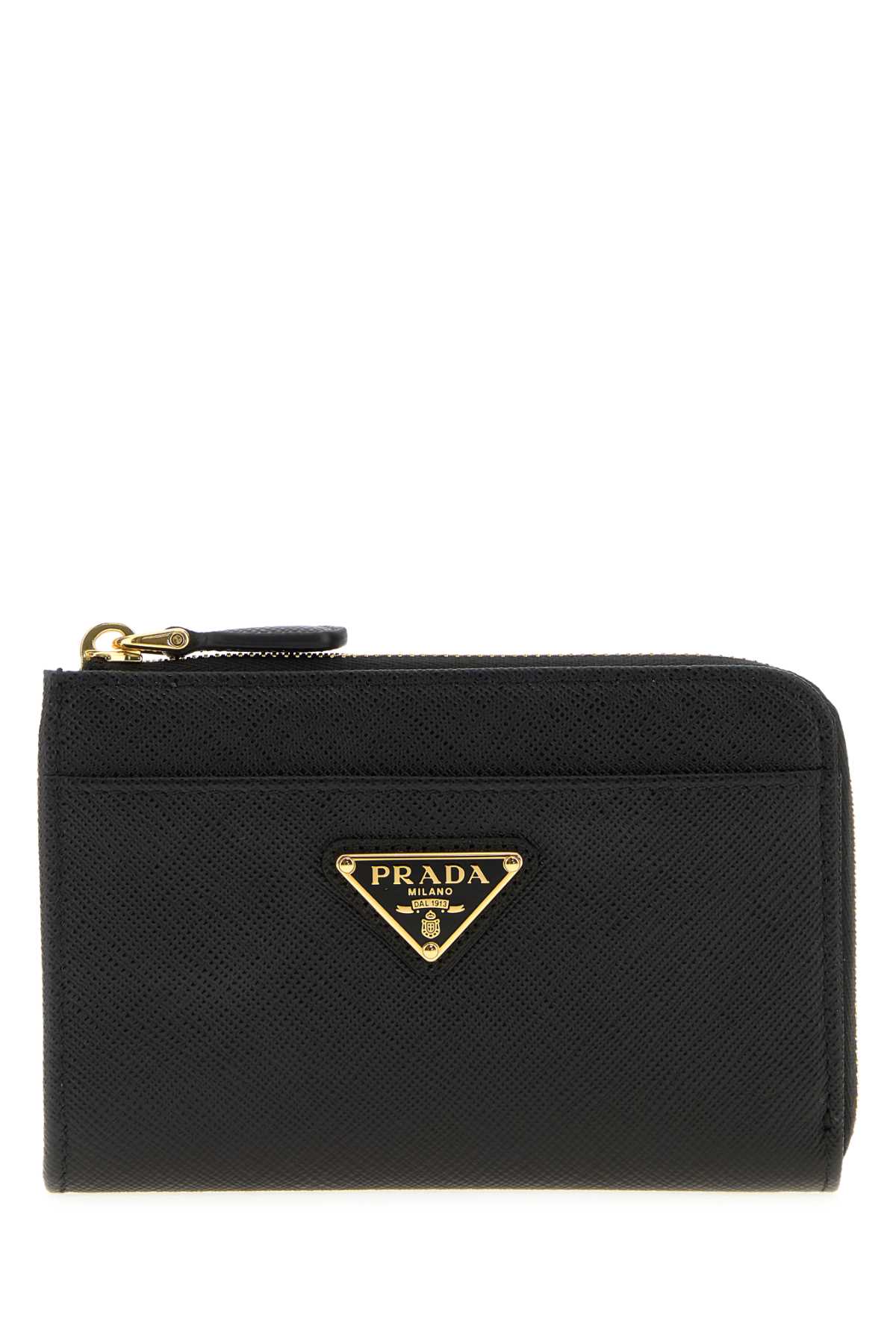 Prada Saffiano Keyring In Black