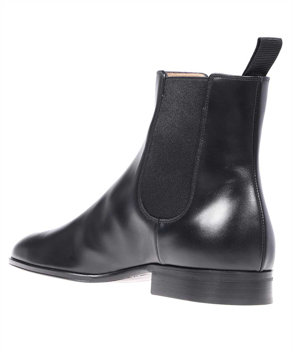 Shop Gianvito Rossi Alain Leather Ankle Boots In Black