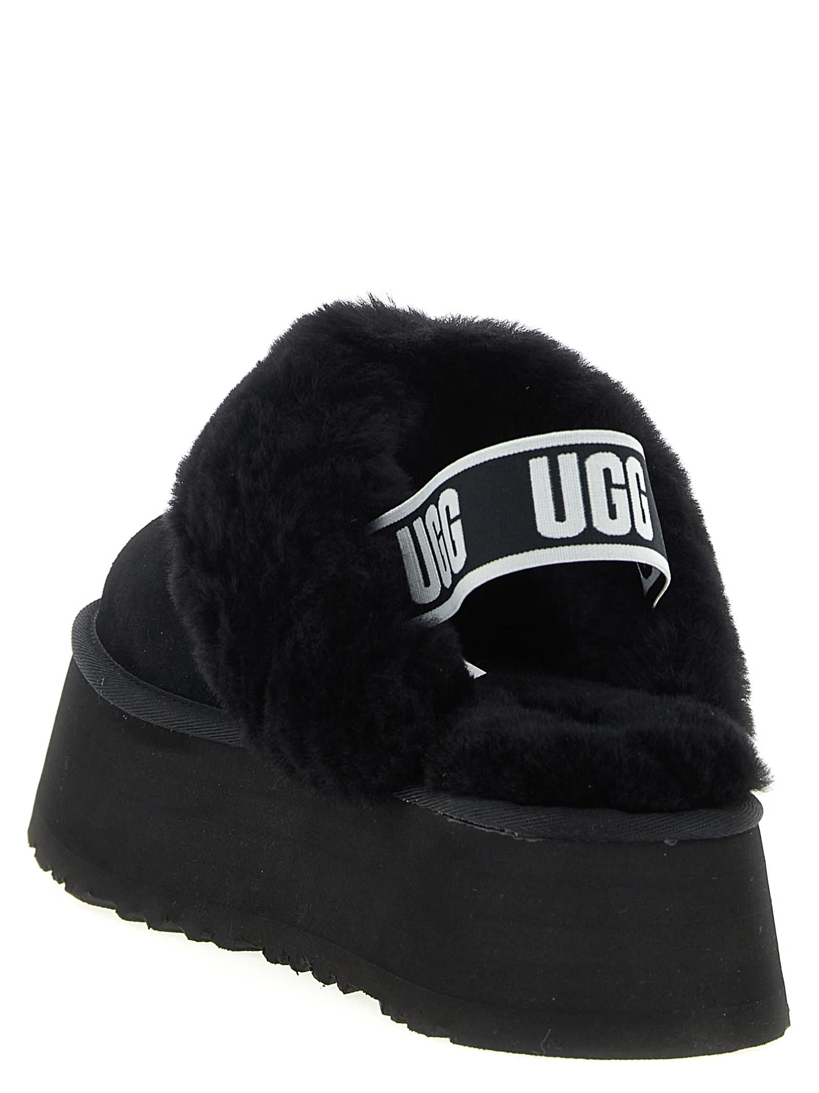 Ugg W Funkette Suede Slip-on Shoe In Black